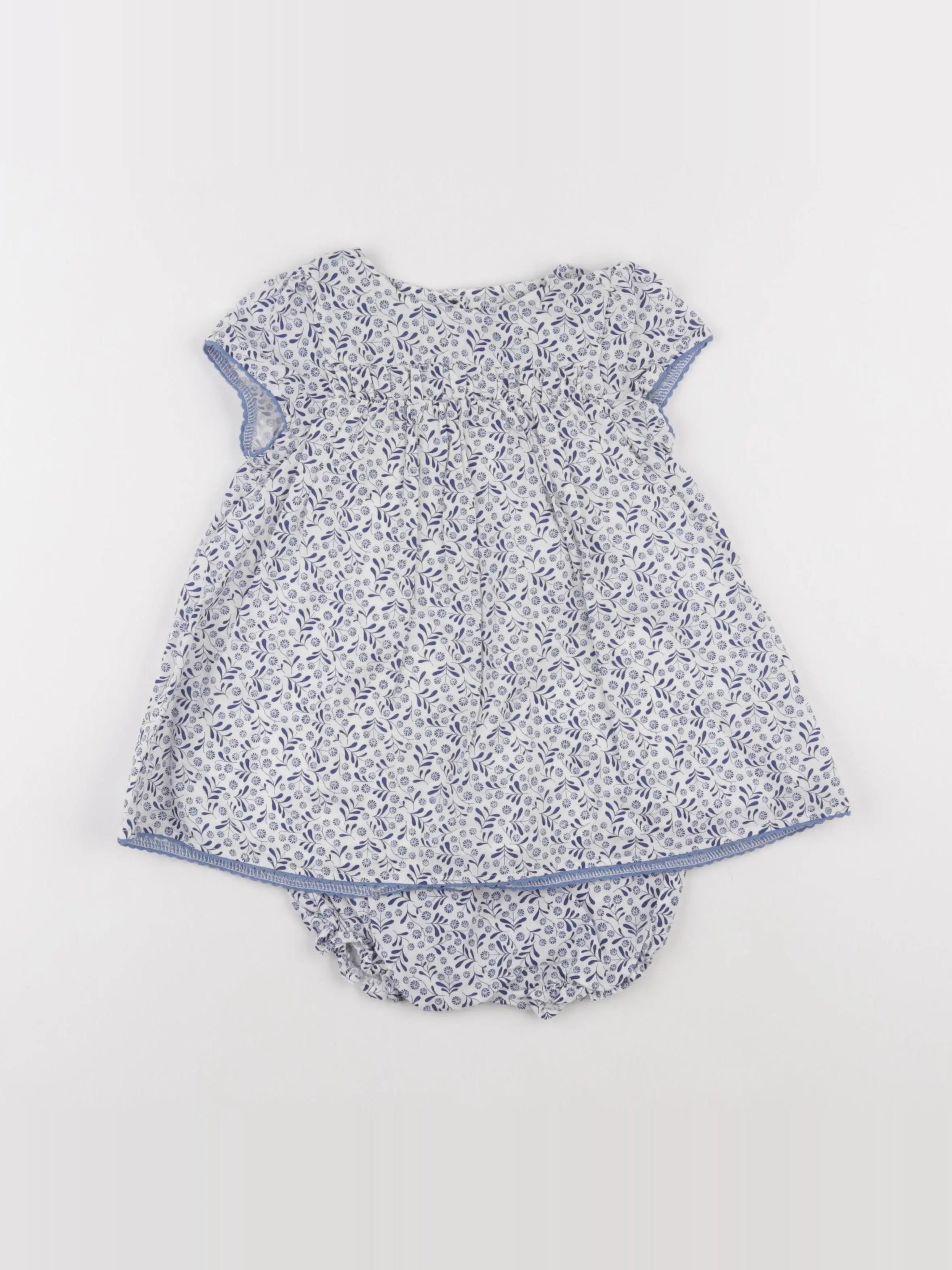 Absorba - robe blanc, bleu - 18 mois