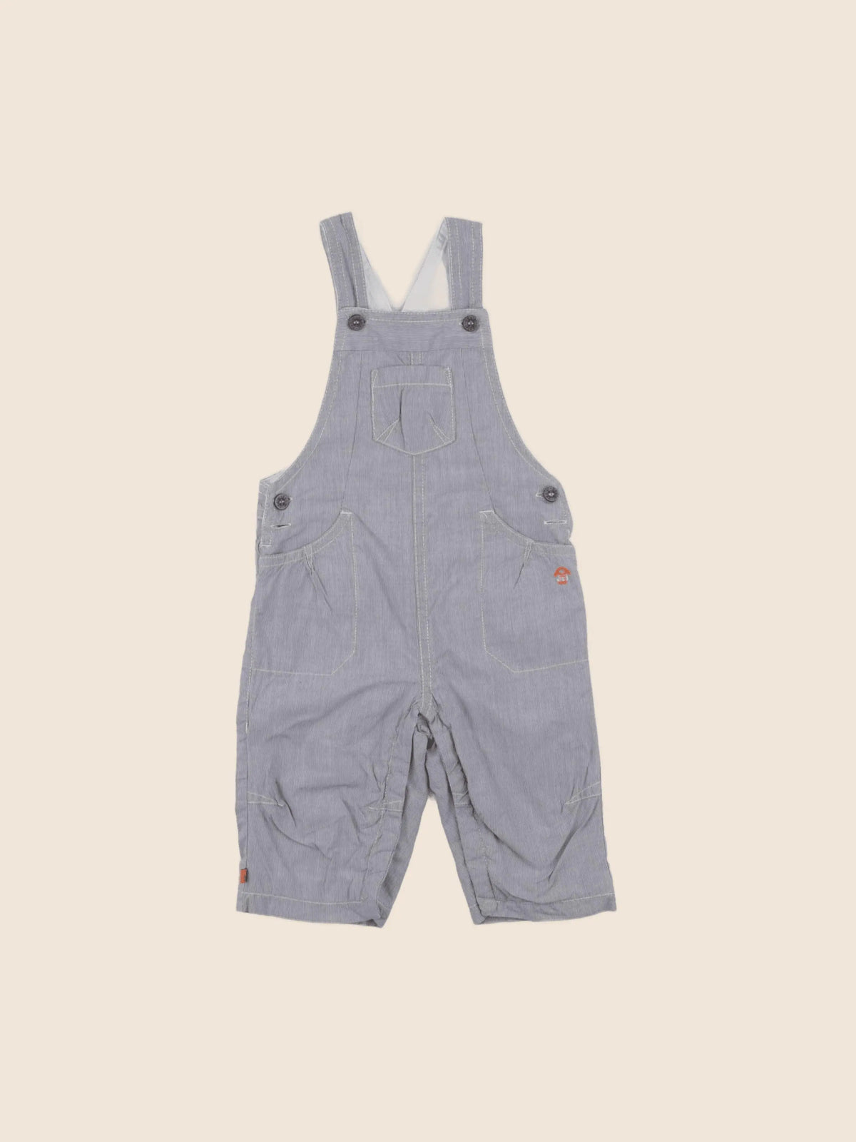 Obaïbi - salopette gris - 6 mois