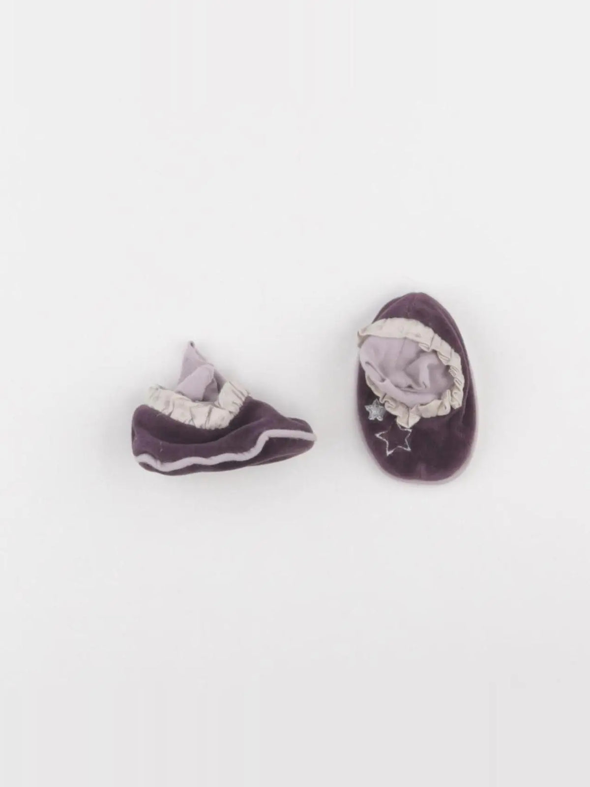 Moulin Roty - chaussons violet - pointure 16/18