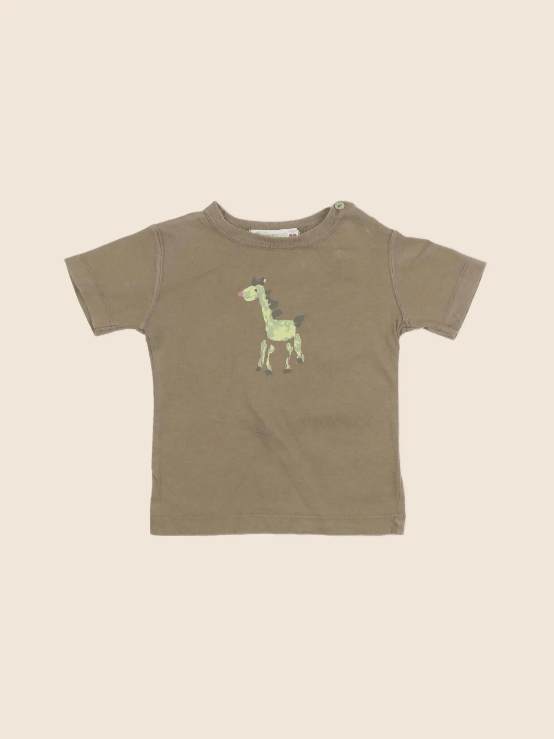 Bonpoint - tee-shirt marron - 6 mois