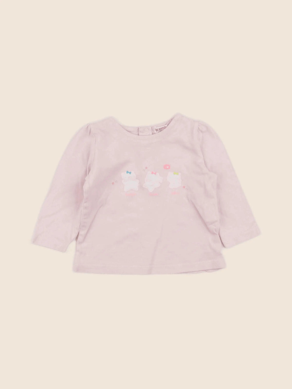 DPAM - tee-shirt rose - 6 mois