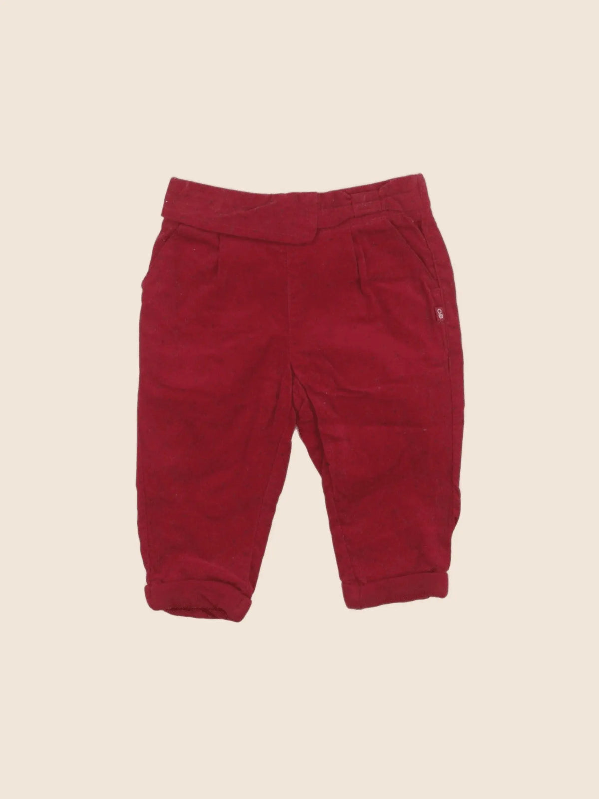 Obaïbi - pantalon rouge - 6 mois