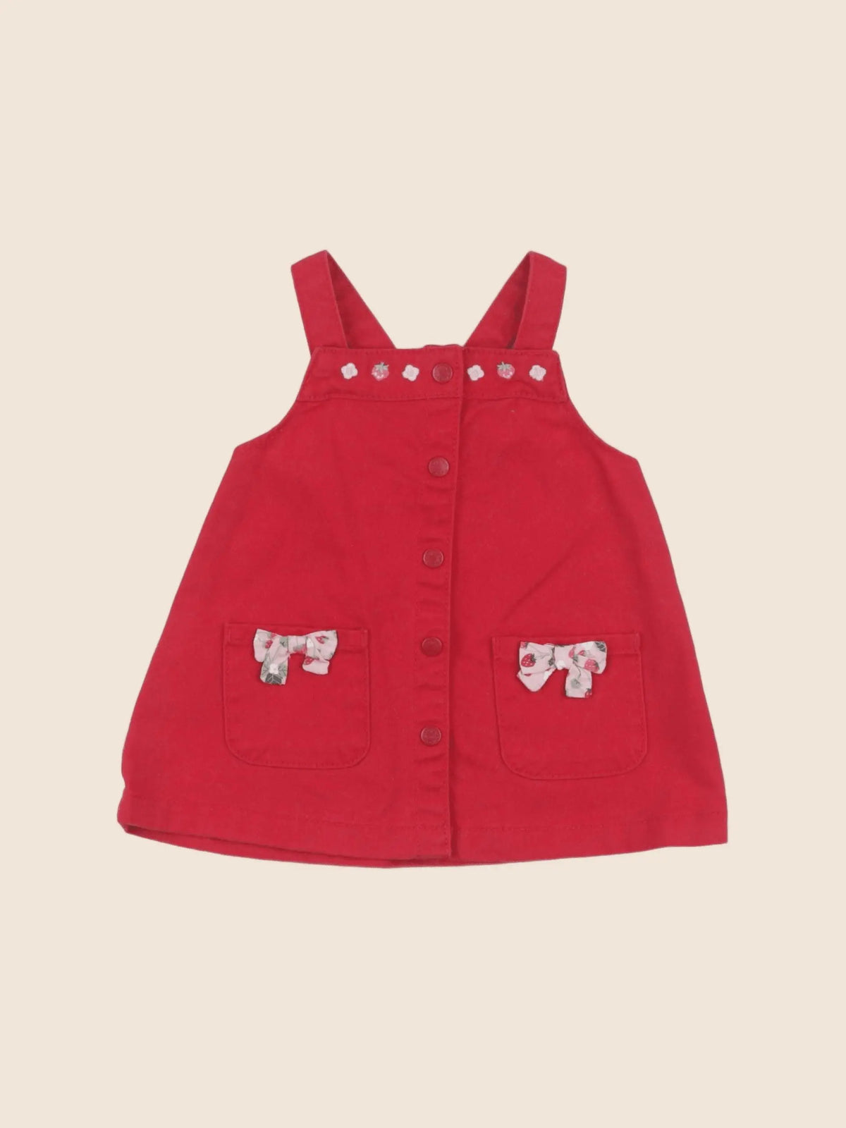 Sergent Major - robe rouge - 6 mois