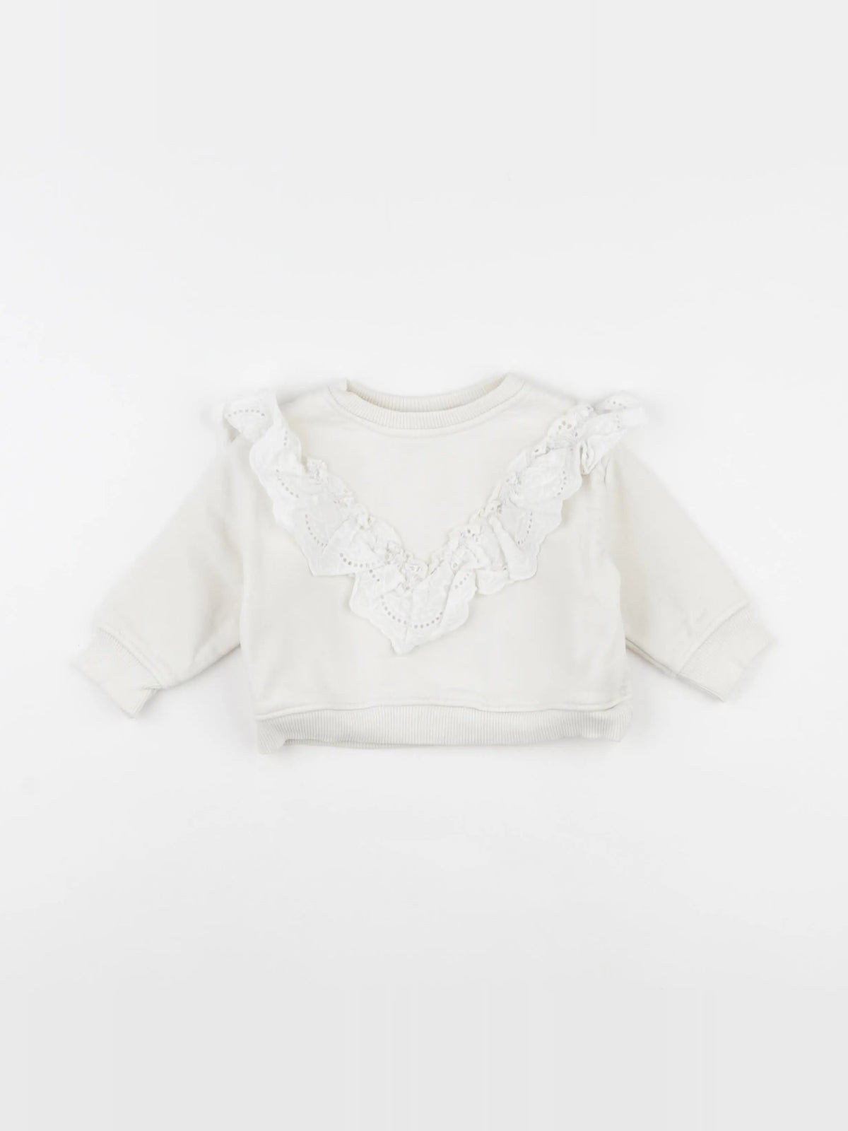Zara - sweat beige - 3/6 mois
