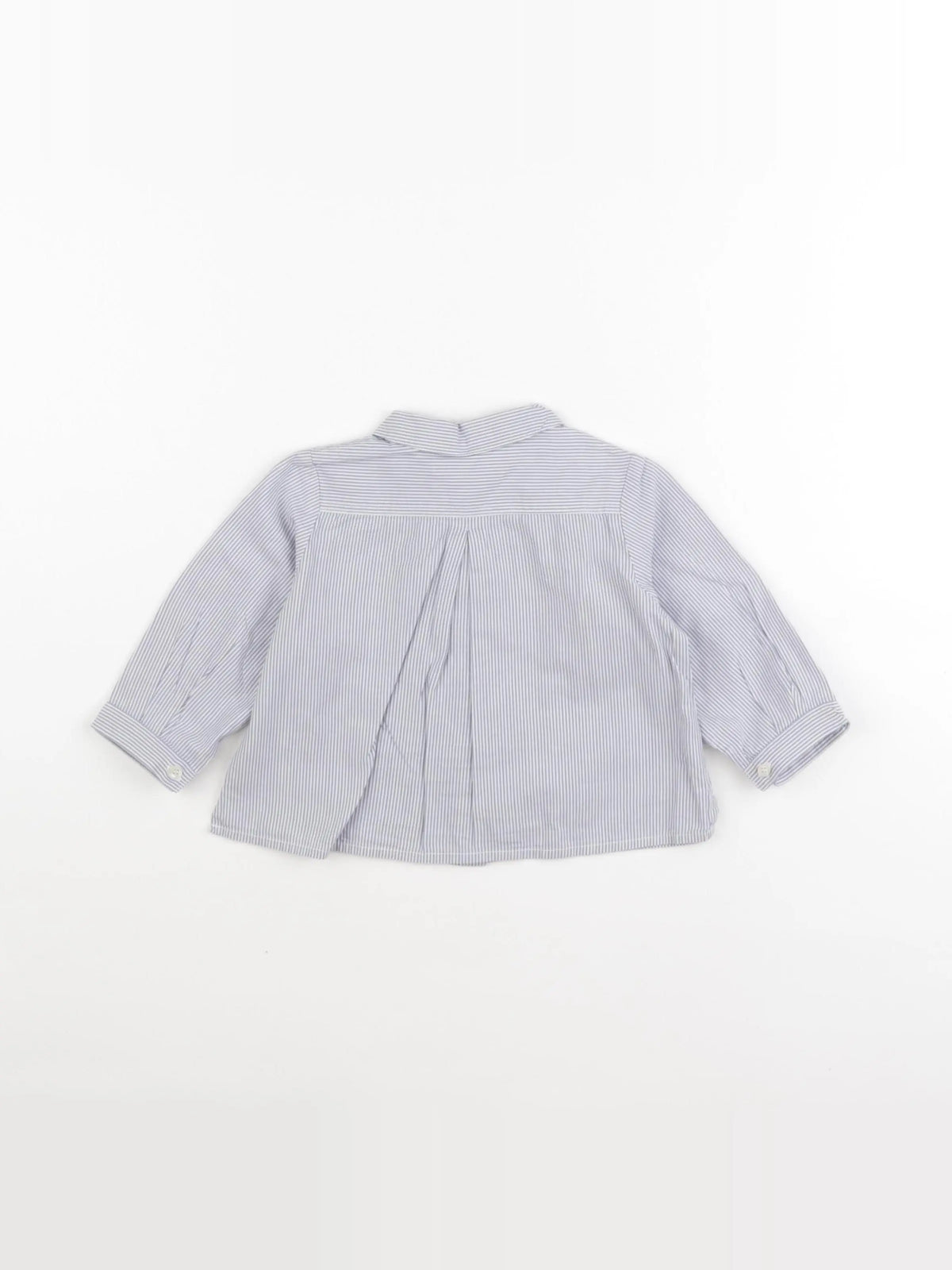 Bonpoint - chemise blanc, bleu - 12 mois