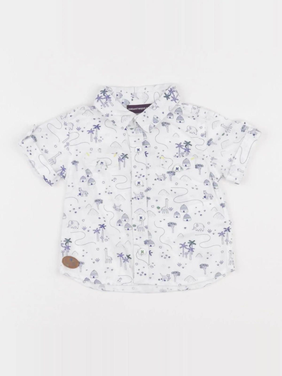 Sergent Major - chemise multicolore - 3 mois