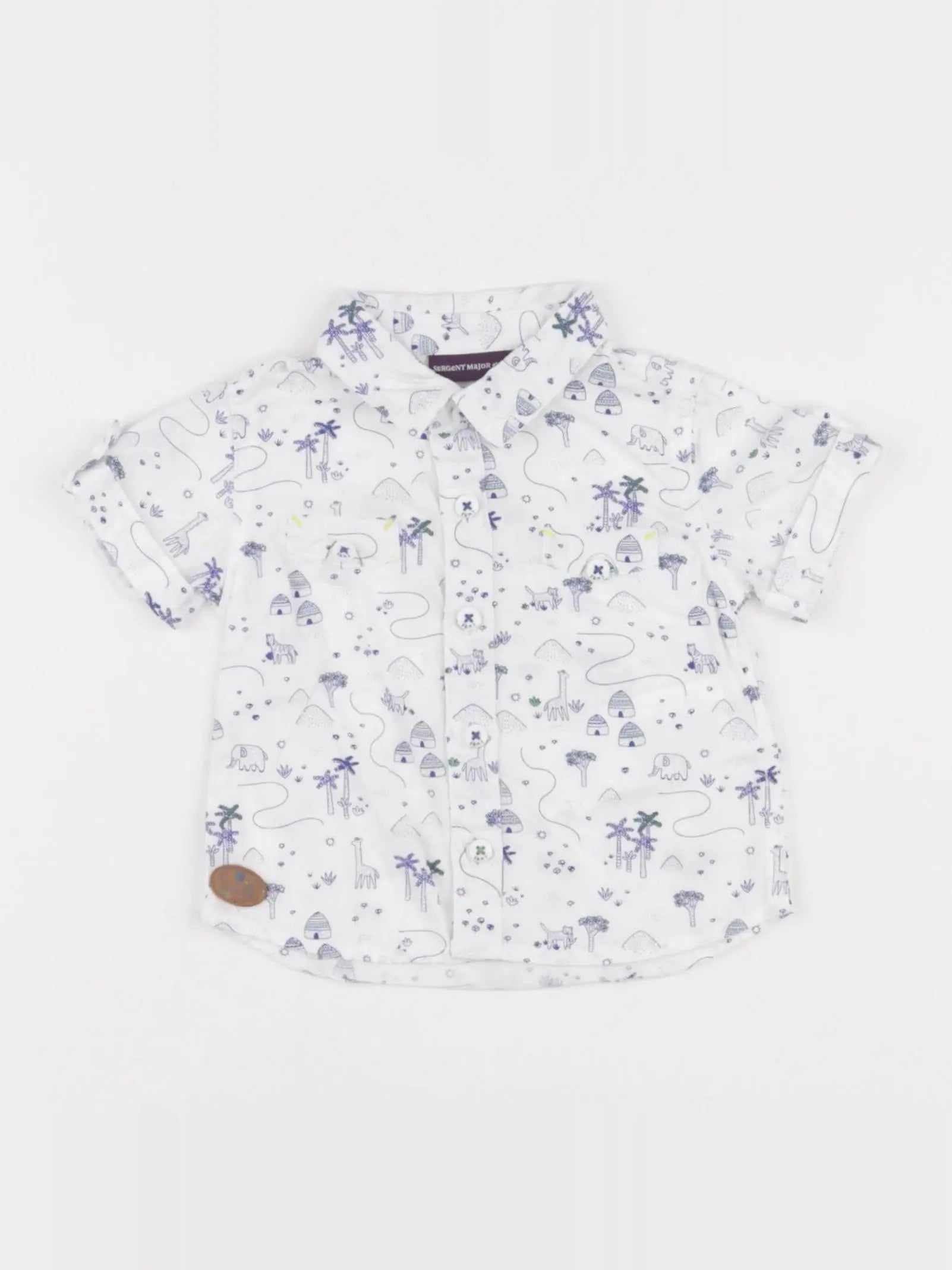 Sergent Major - chemise multicolore - 3 mois