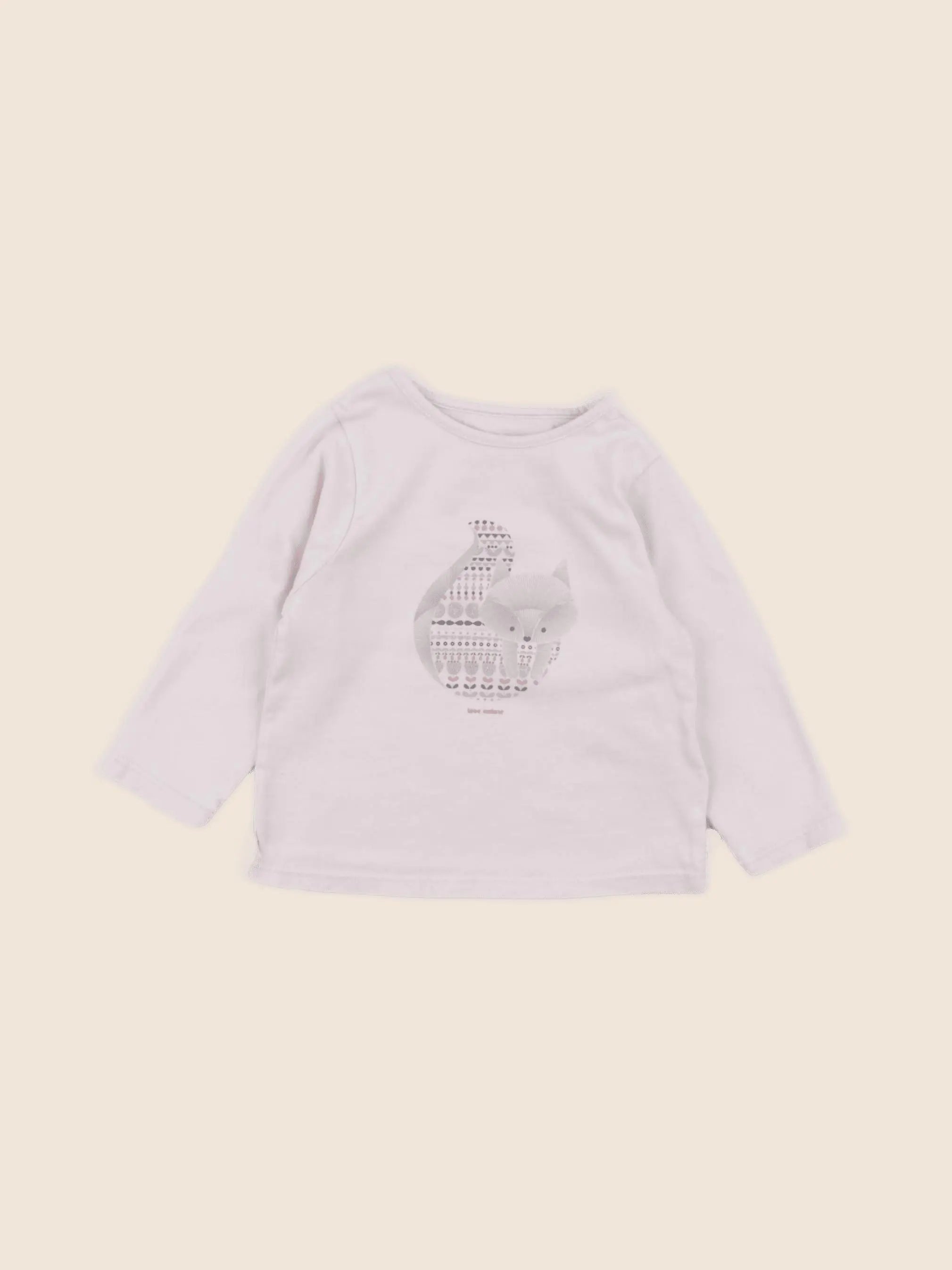 Obaïbi - tee-shirt rose - 9 mois