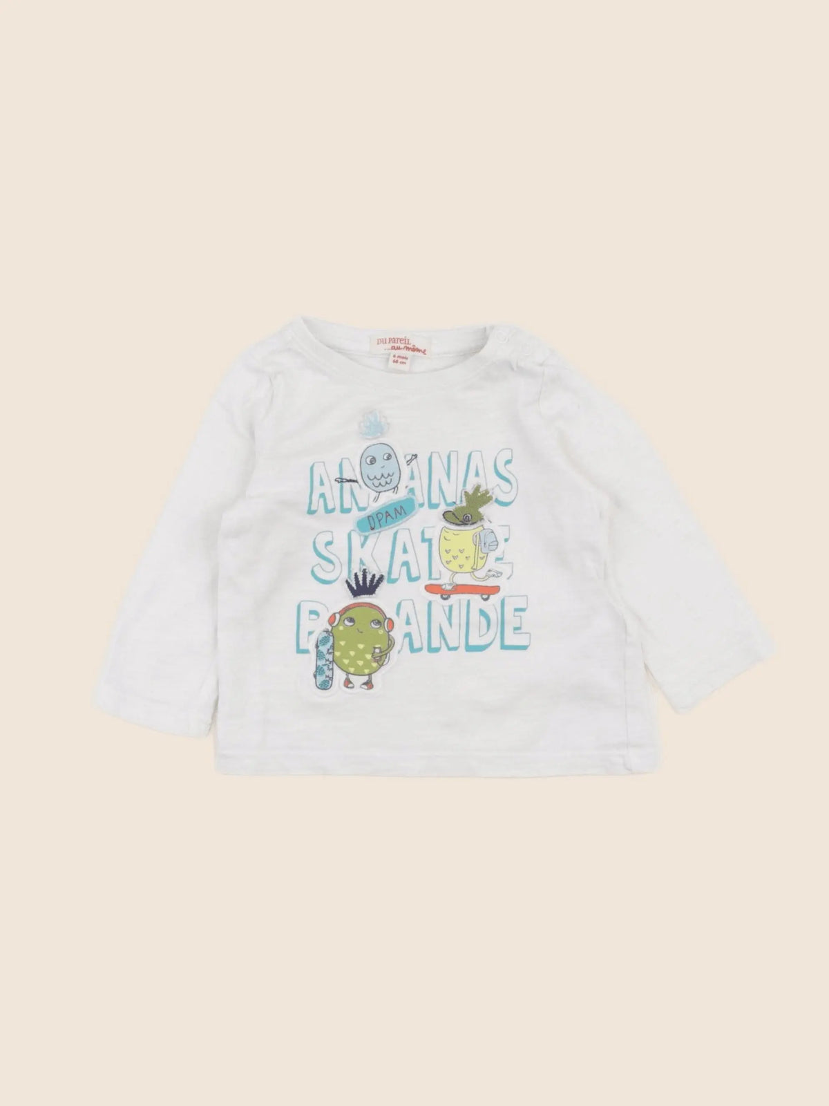 DPAM - tee-shirt multicolore - 6 mois