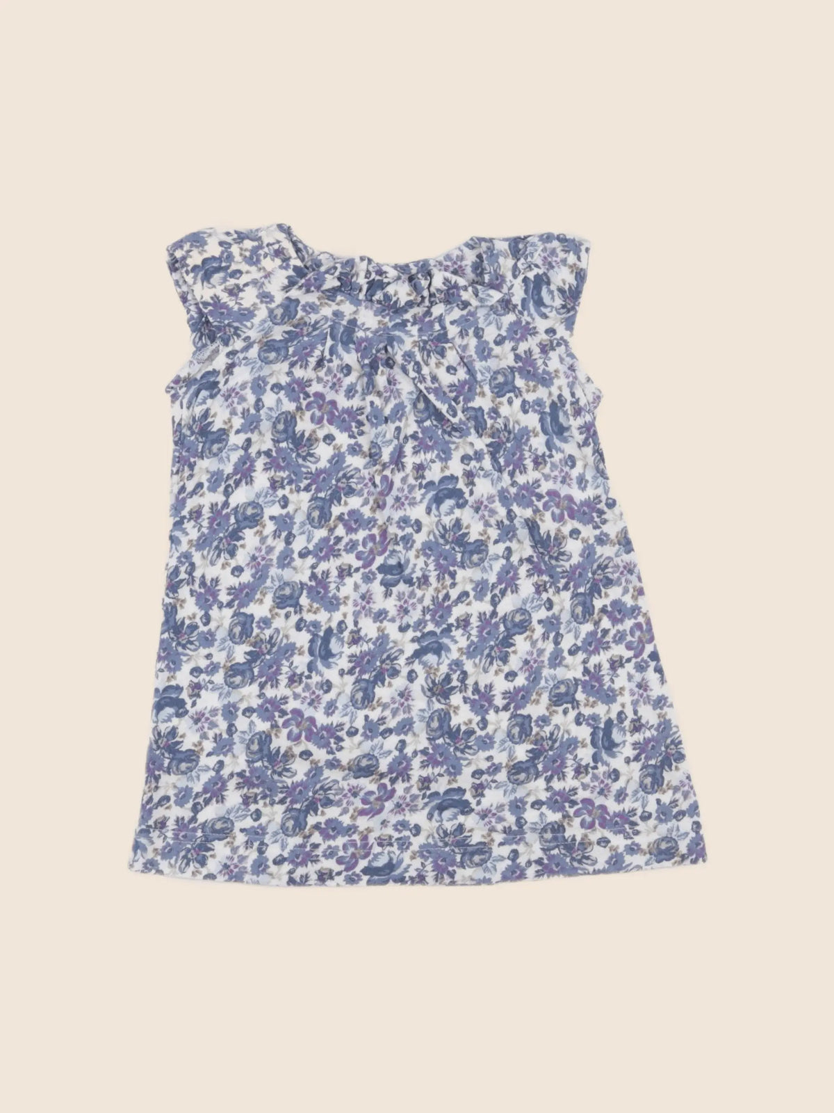 Benetton - robe bleu - 12/18 mois