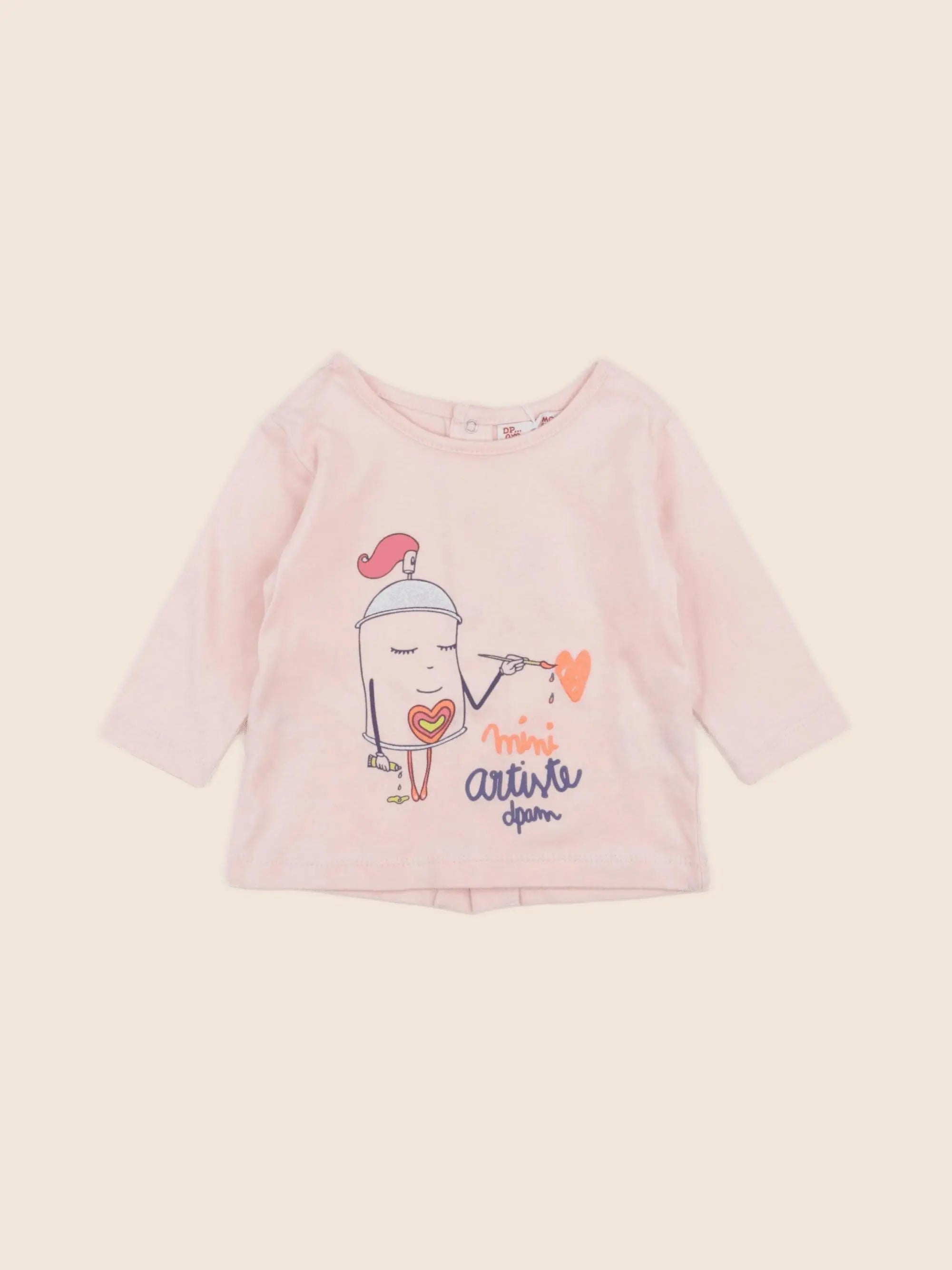 DPAM - tee-shirt multicolore - 3 mois