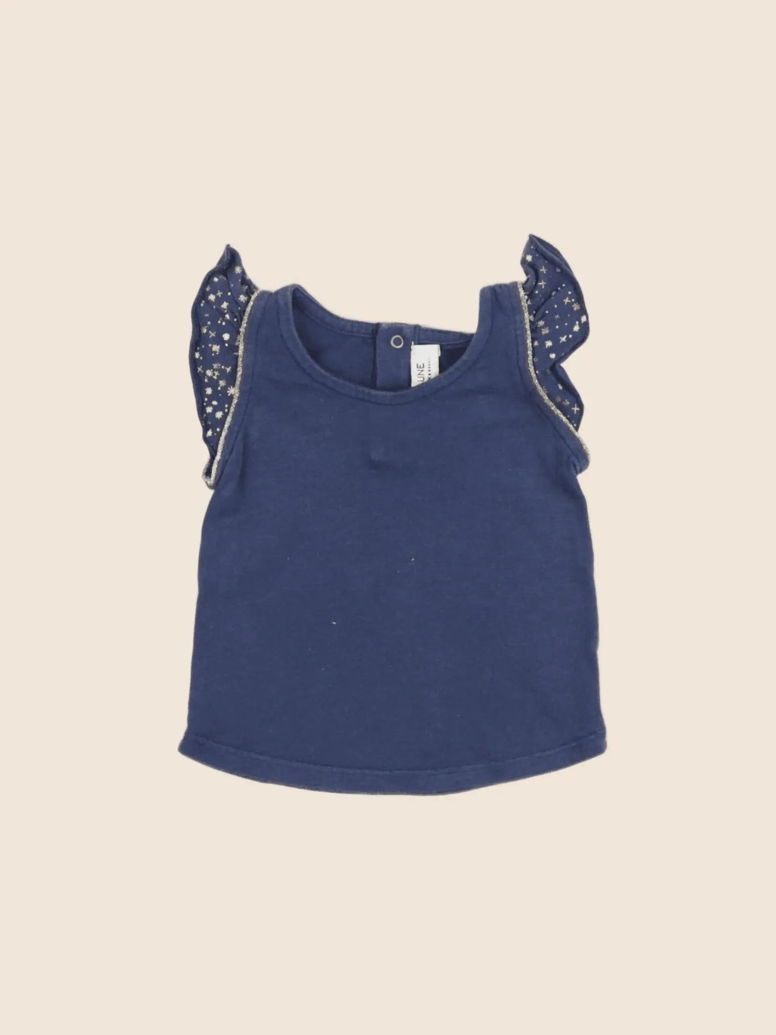 Blune - tee-shirt bleu - 6 mois