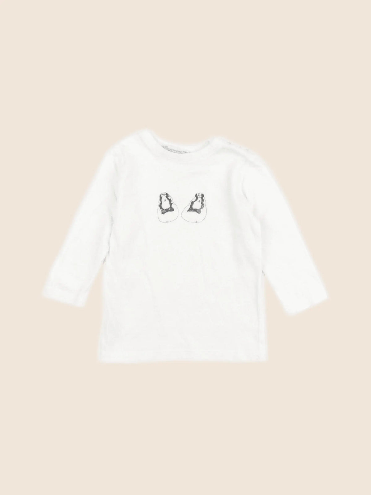 Bonpoint - tee-shirt beige - 6 mois