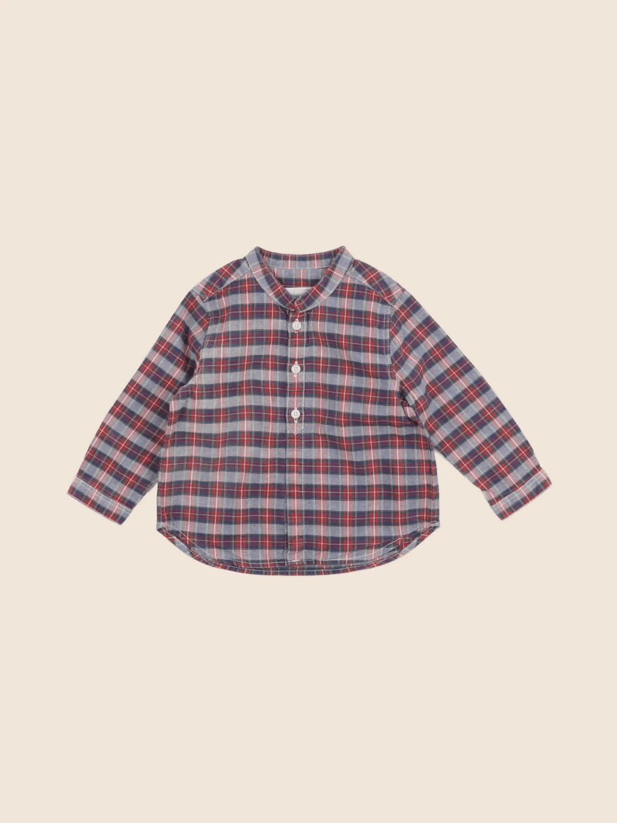 Tartine & Chocolat - chemise rouge, bleu - 1 an