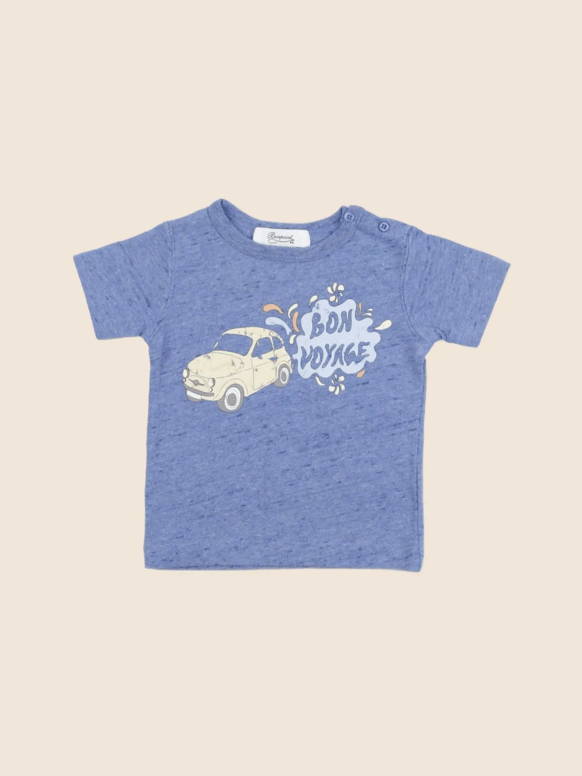 Bonpoint - tee-shirt bleu - 6 mois