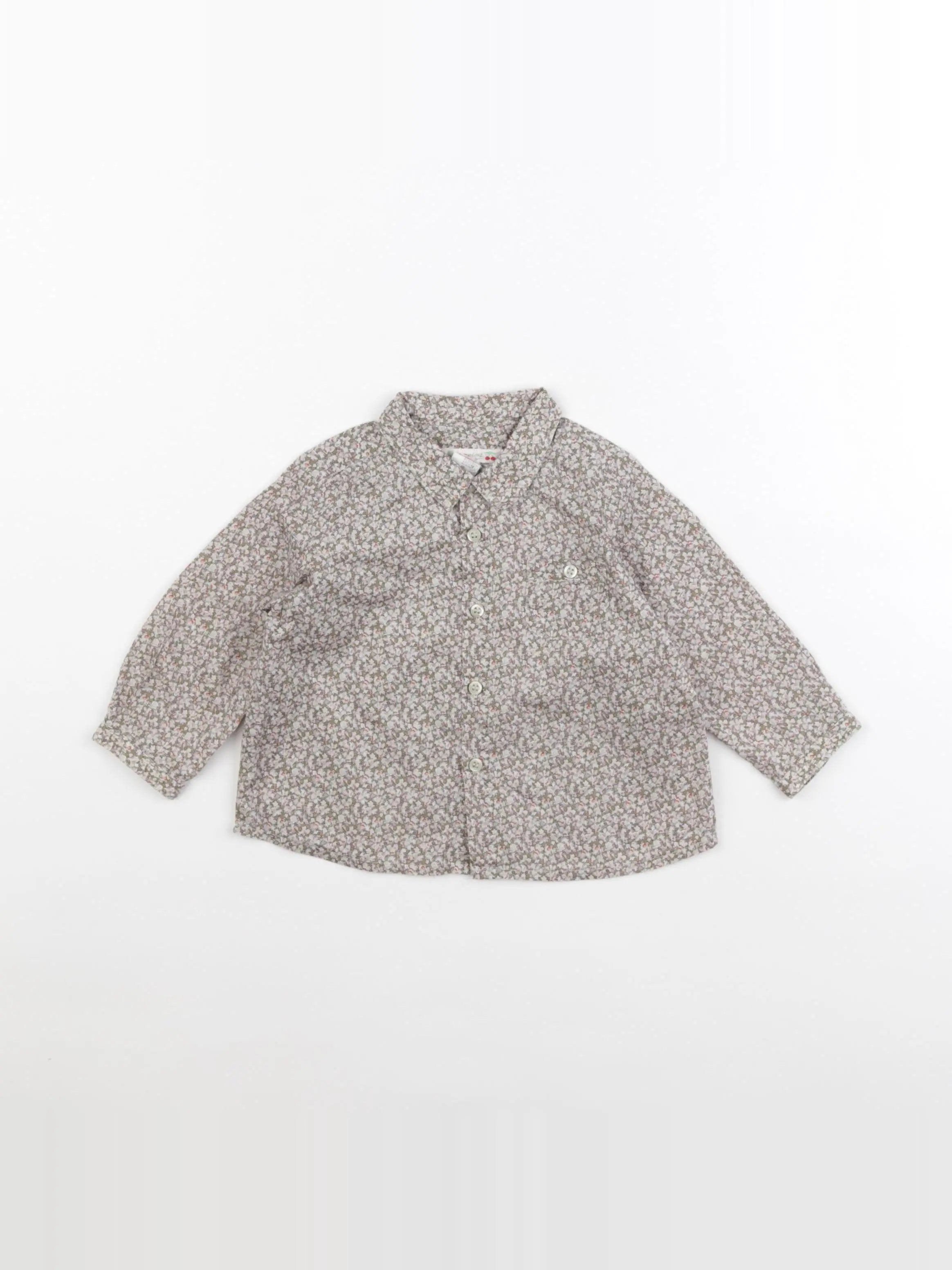 Bonpoint - chemise vert - 12 mois