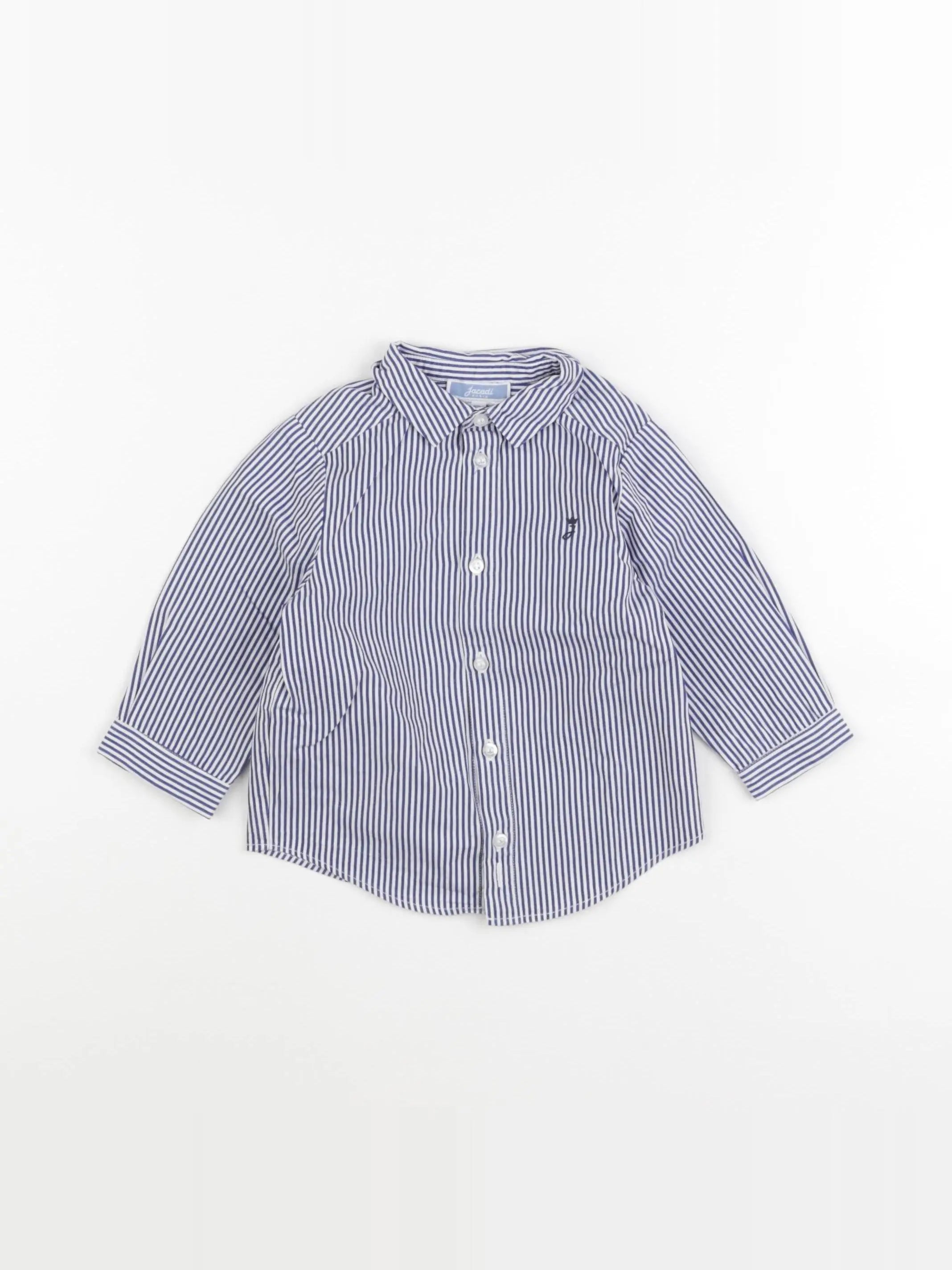 Jacadi - chemise bleu - 12 mois