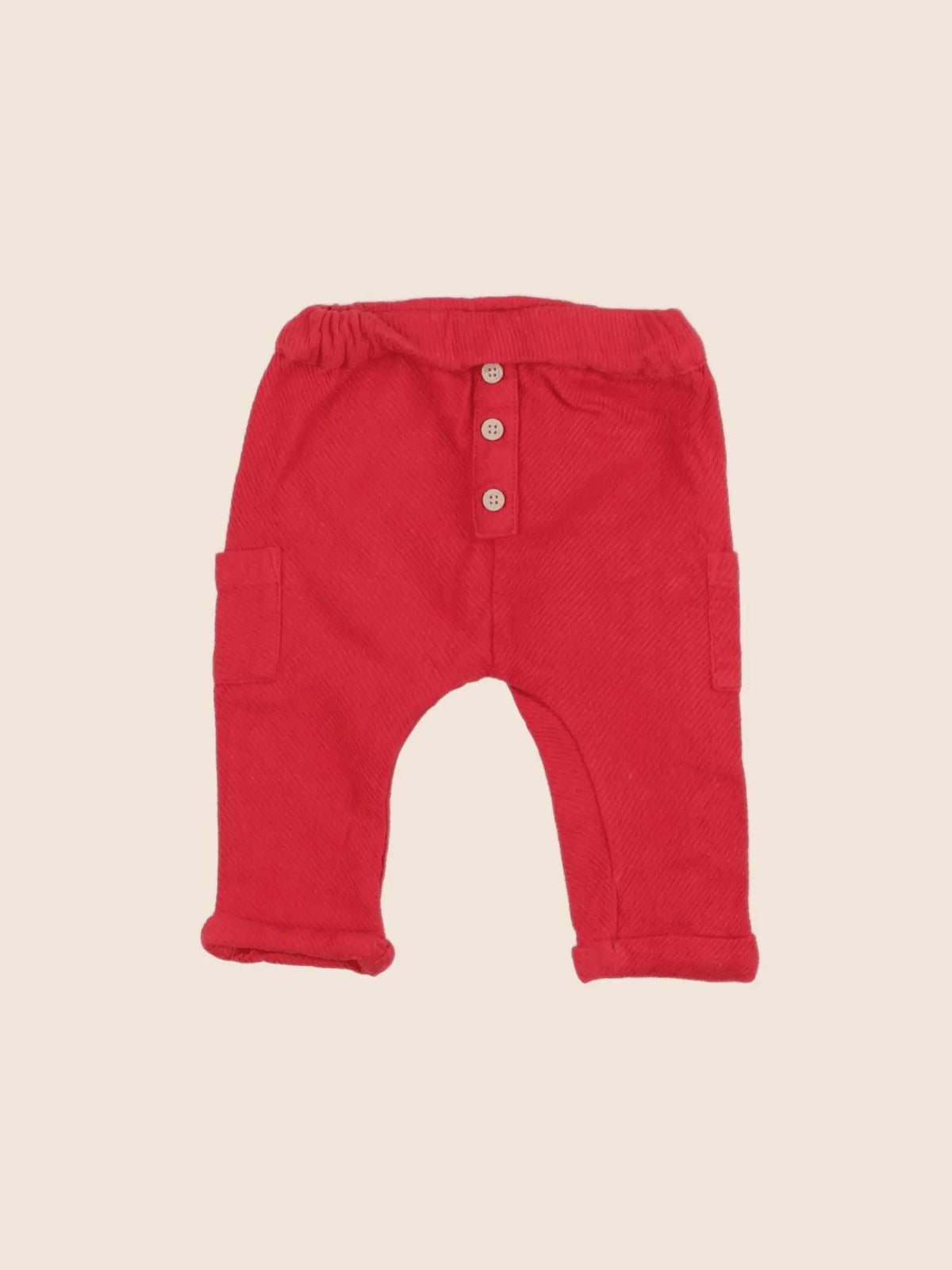 Boutchou - pantalon rouge - 3 mois