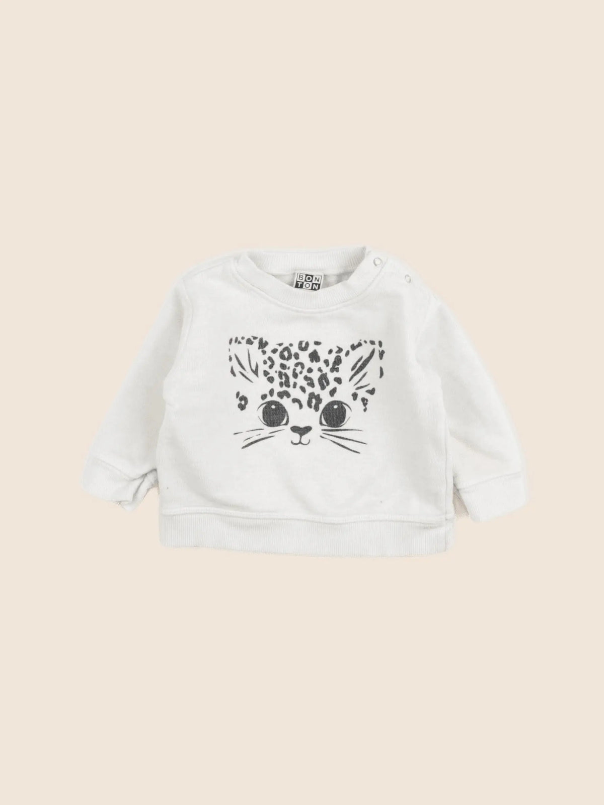 Bonton - sweat beige - 6 mois