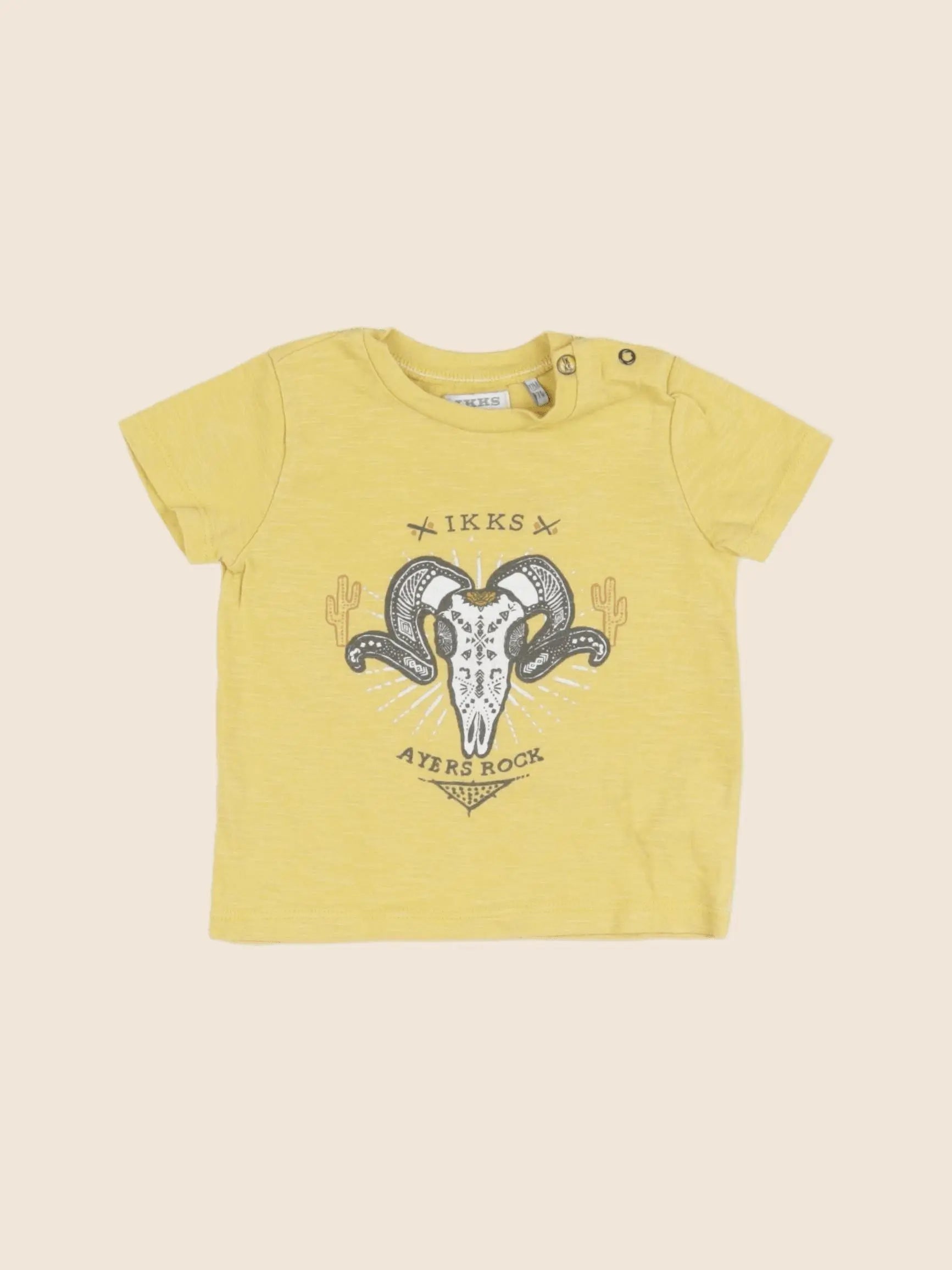 IKKS - tee-shirt jaune - 12 mois