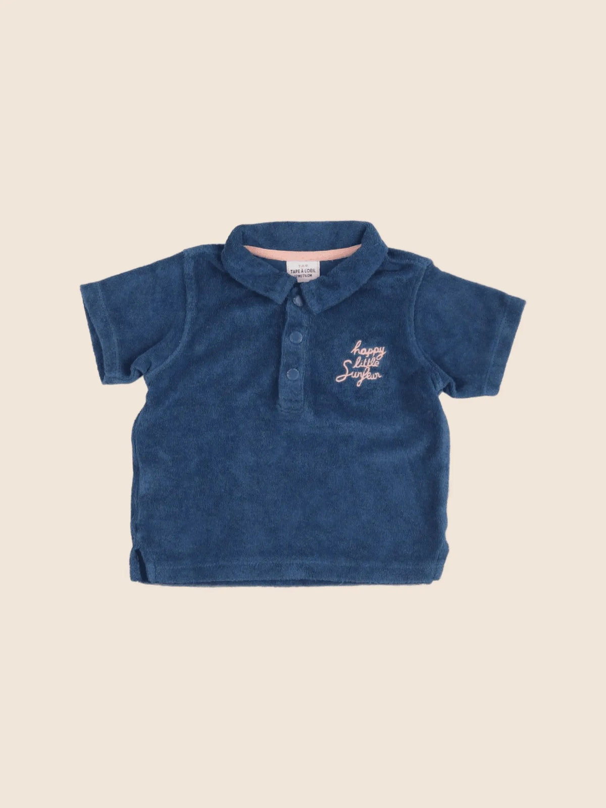 Tape à l'oeil - polo bleu - 12 mois
