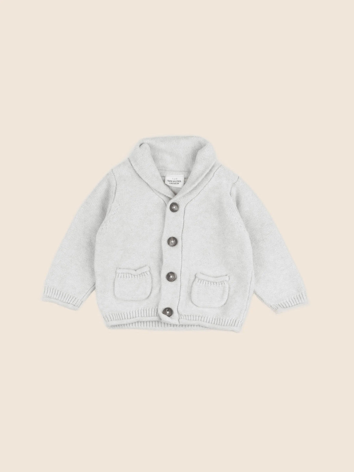 Tape à l'oeil - gilet gris - 6 mois