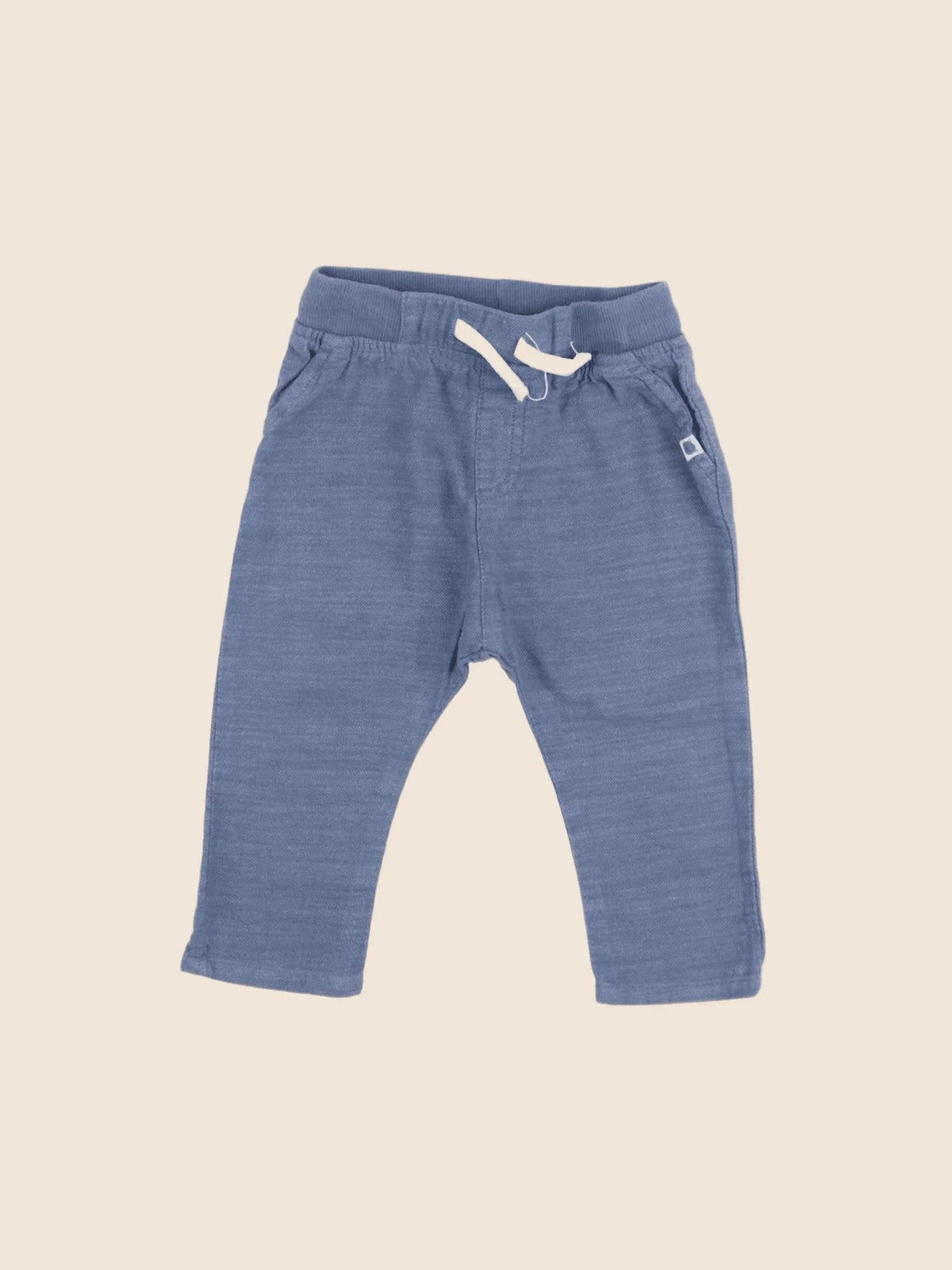 H&M - pantalon bleu - 6/9 mois