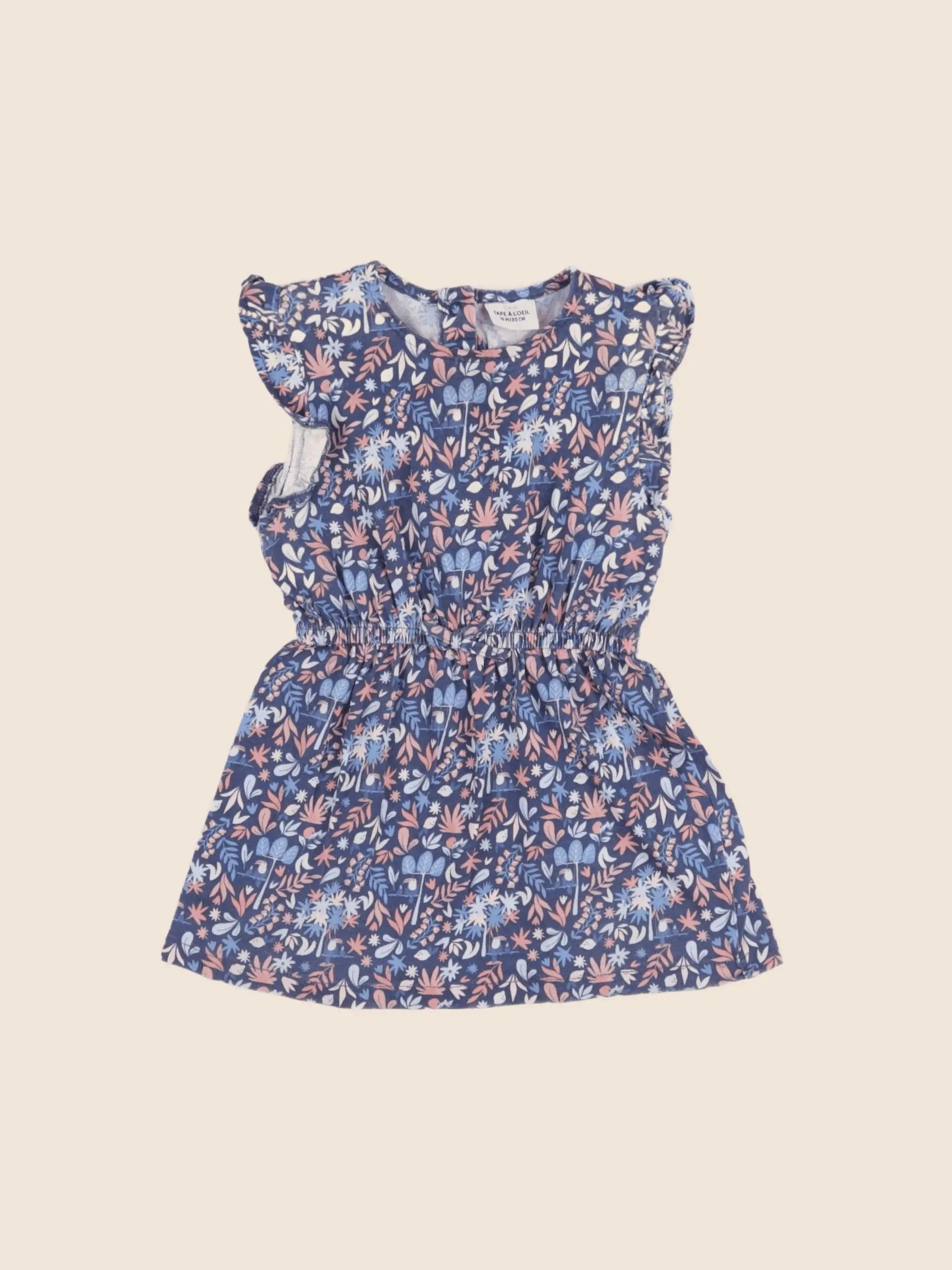 Tape à l'oeil - robe bleu - 18 mois