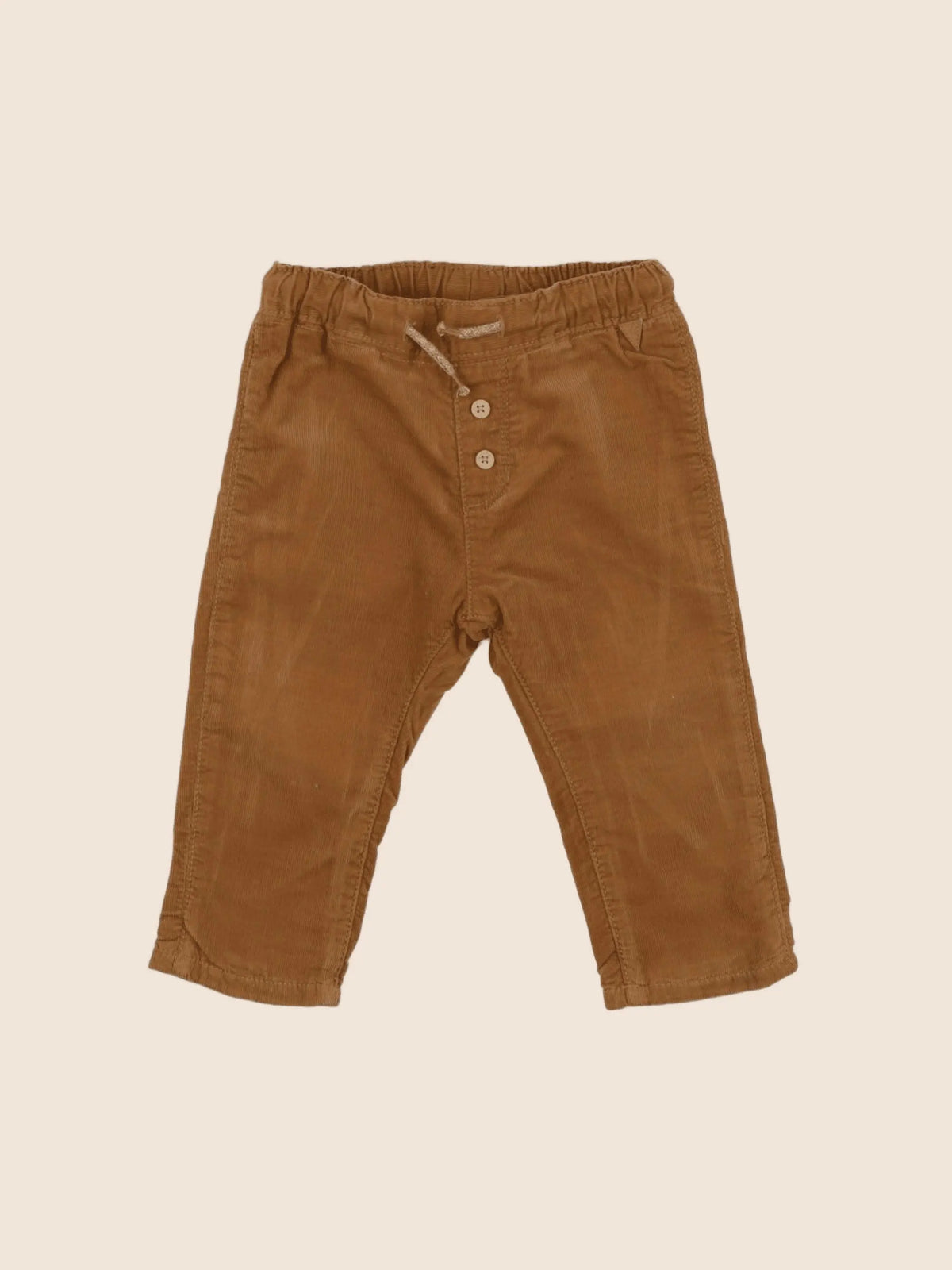 H&M - pantalon marron - 6/9 mois