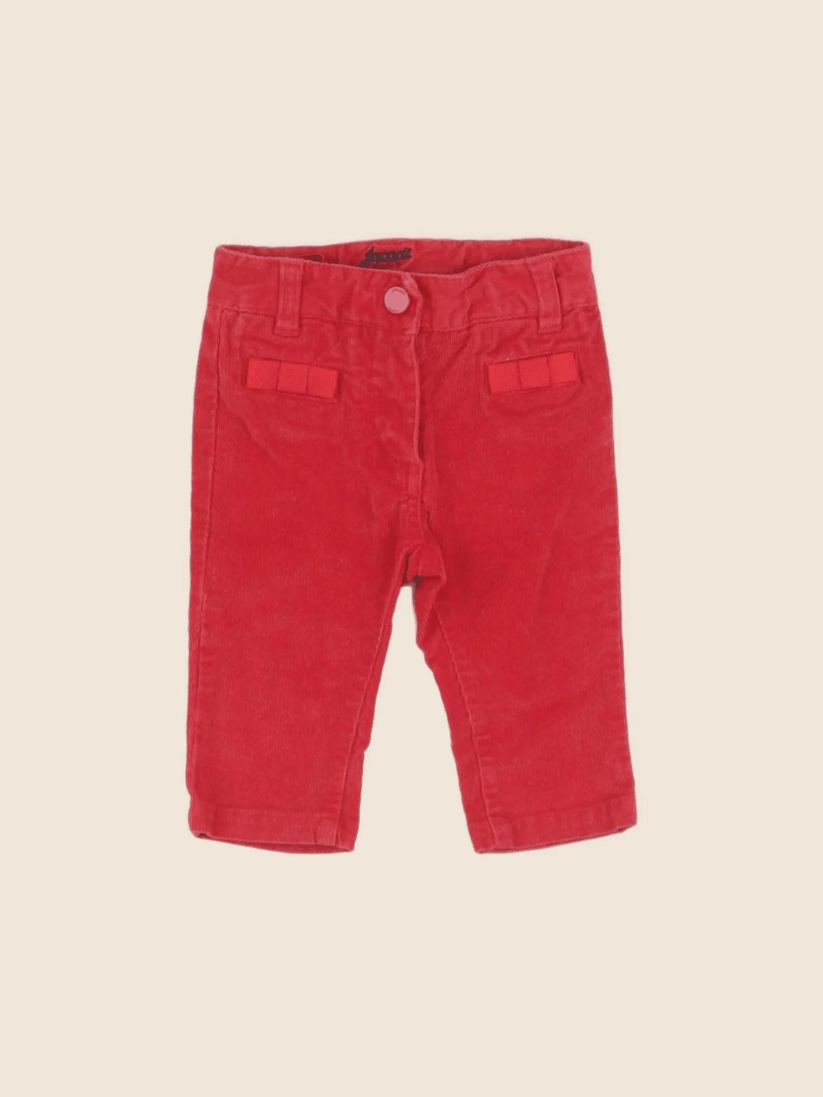 Jacadi - pantalon rouge - 6 mois