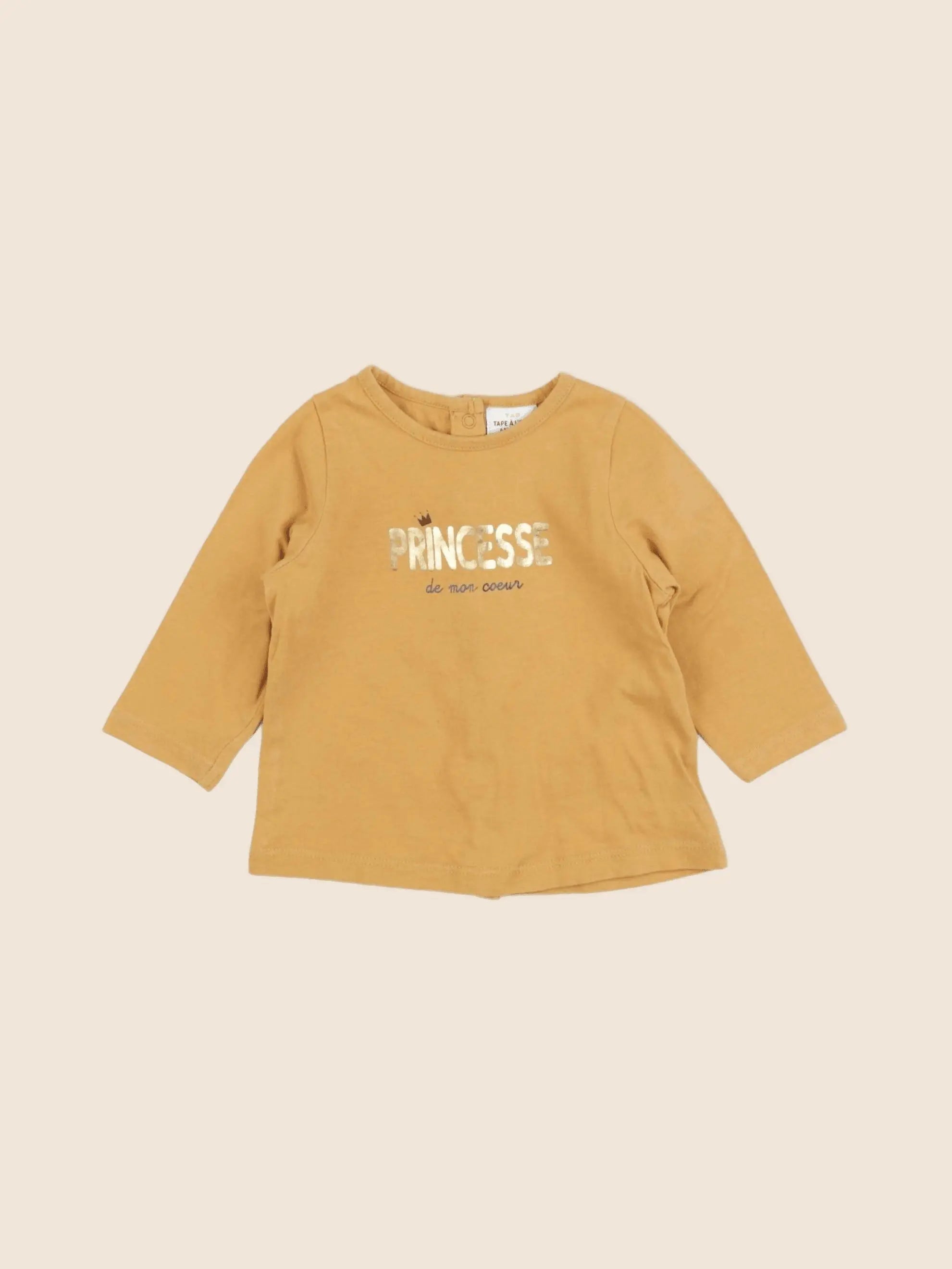 Tape à l'oeil - tee-shirt jaune - 6 mois