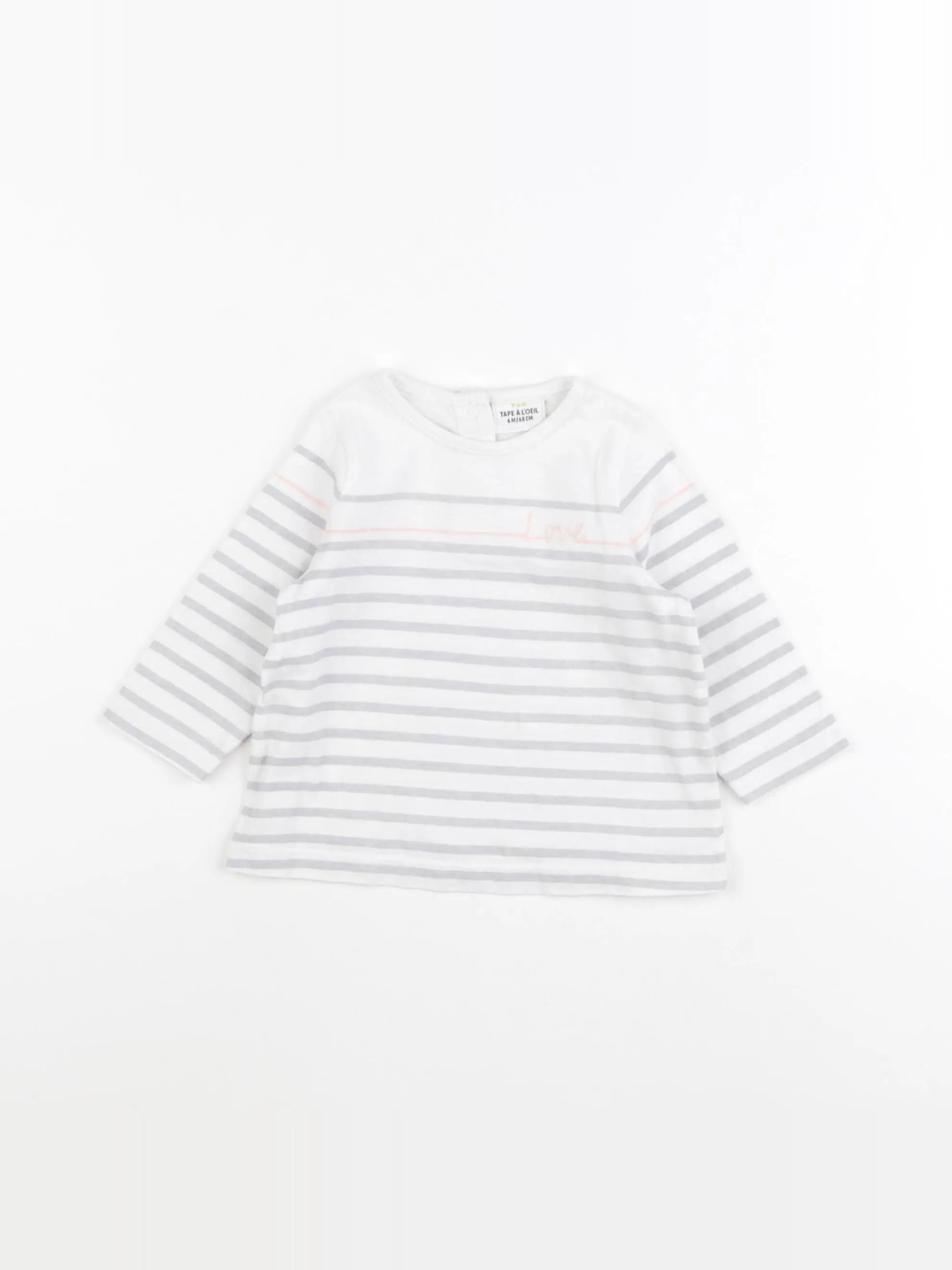 Tape à l'oeil - tee-shirt blanc - 6 mois