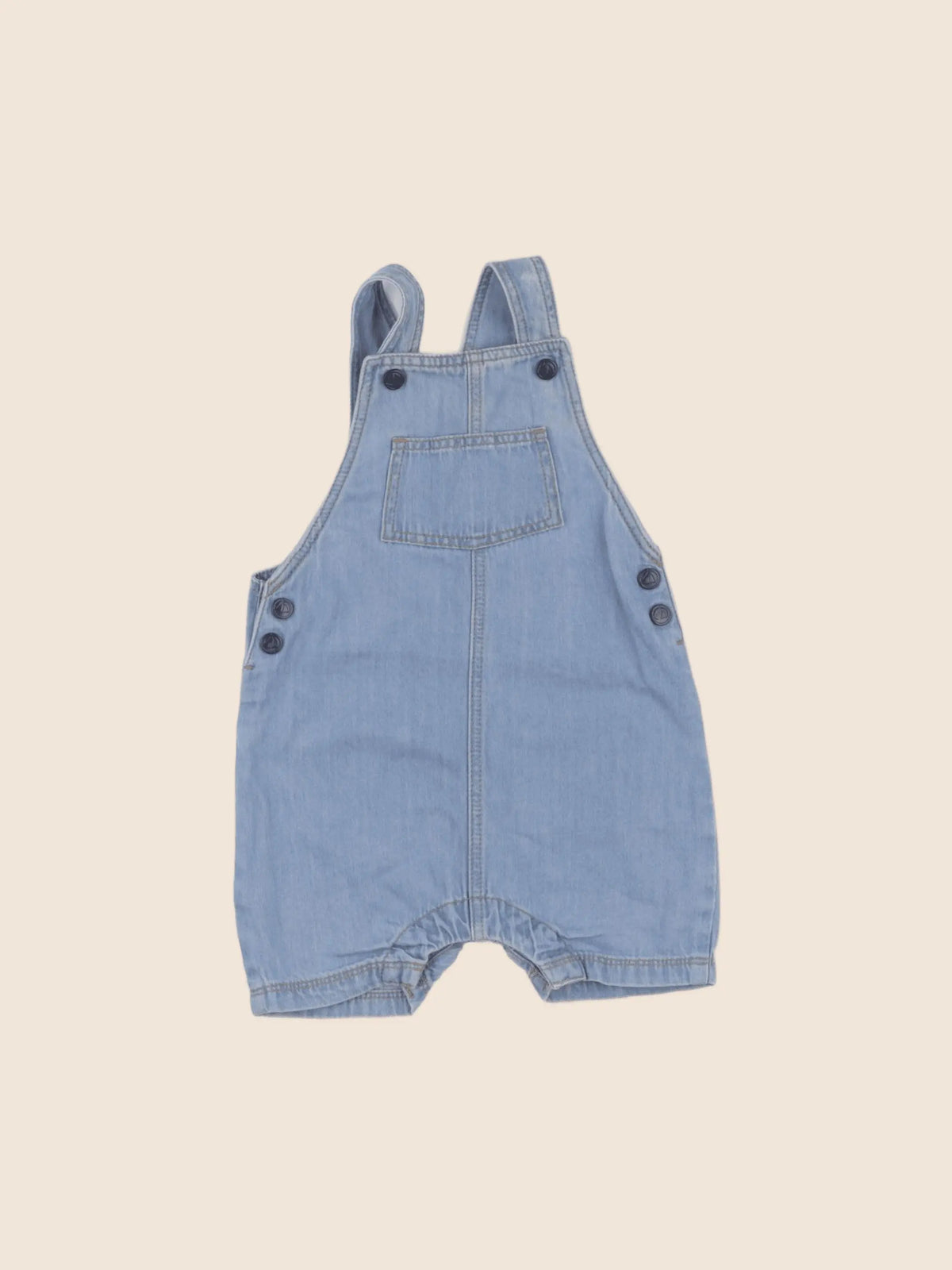 Petit Bateau - salopette bleu - 6 mois