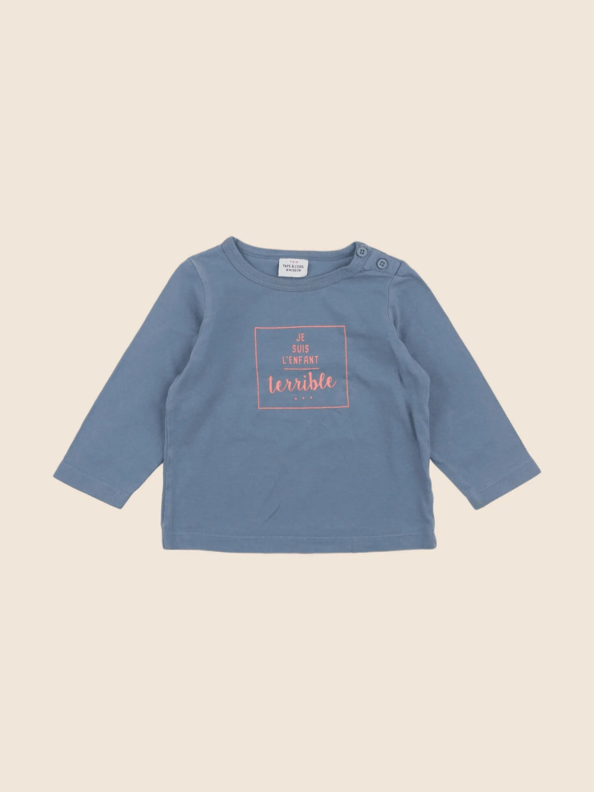 Tape à l'oeil - tee-shirt bleu - 18 mois