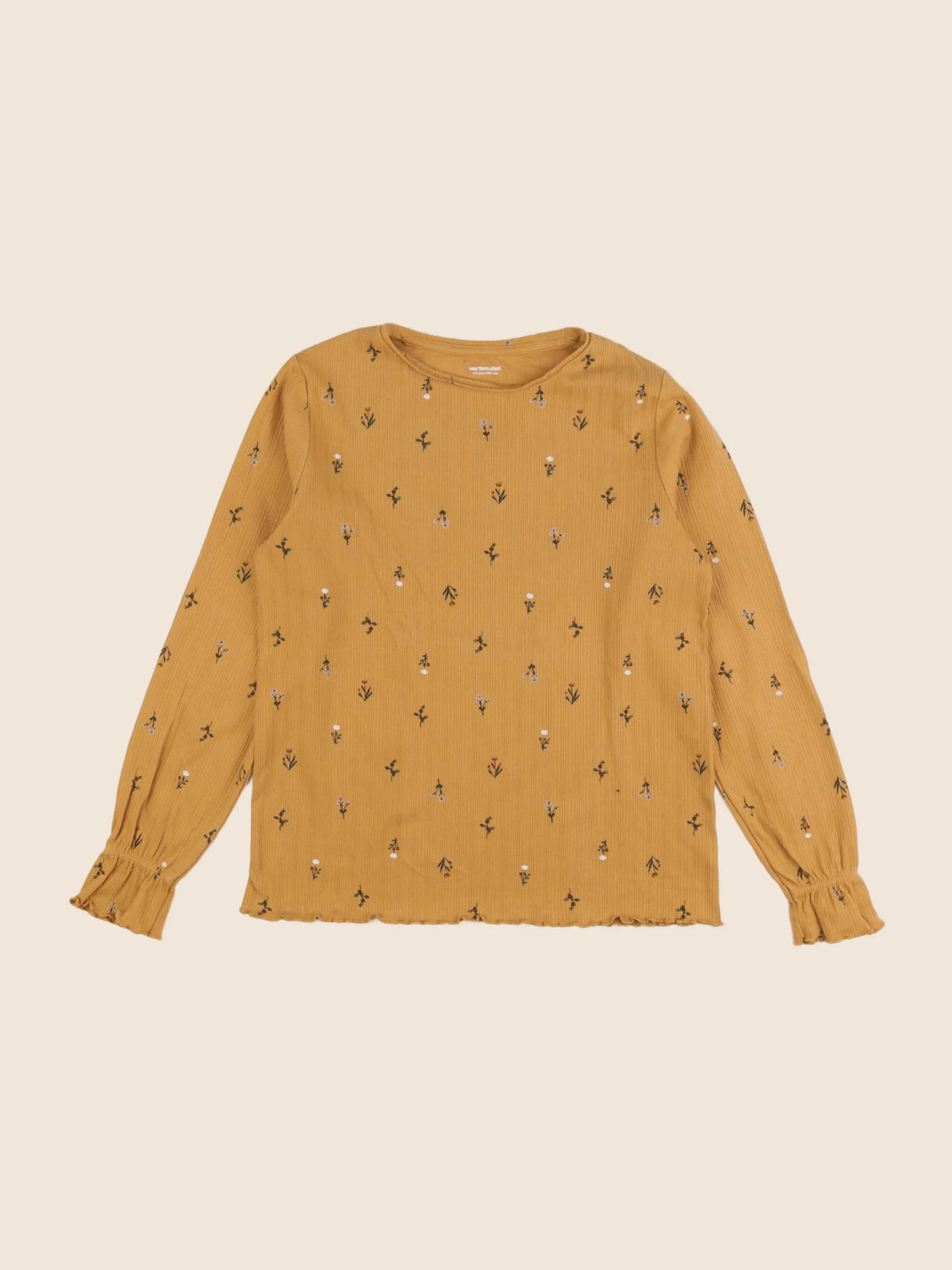 Vertbaudet - tee-shirt jaune - 14 ans