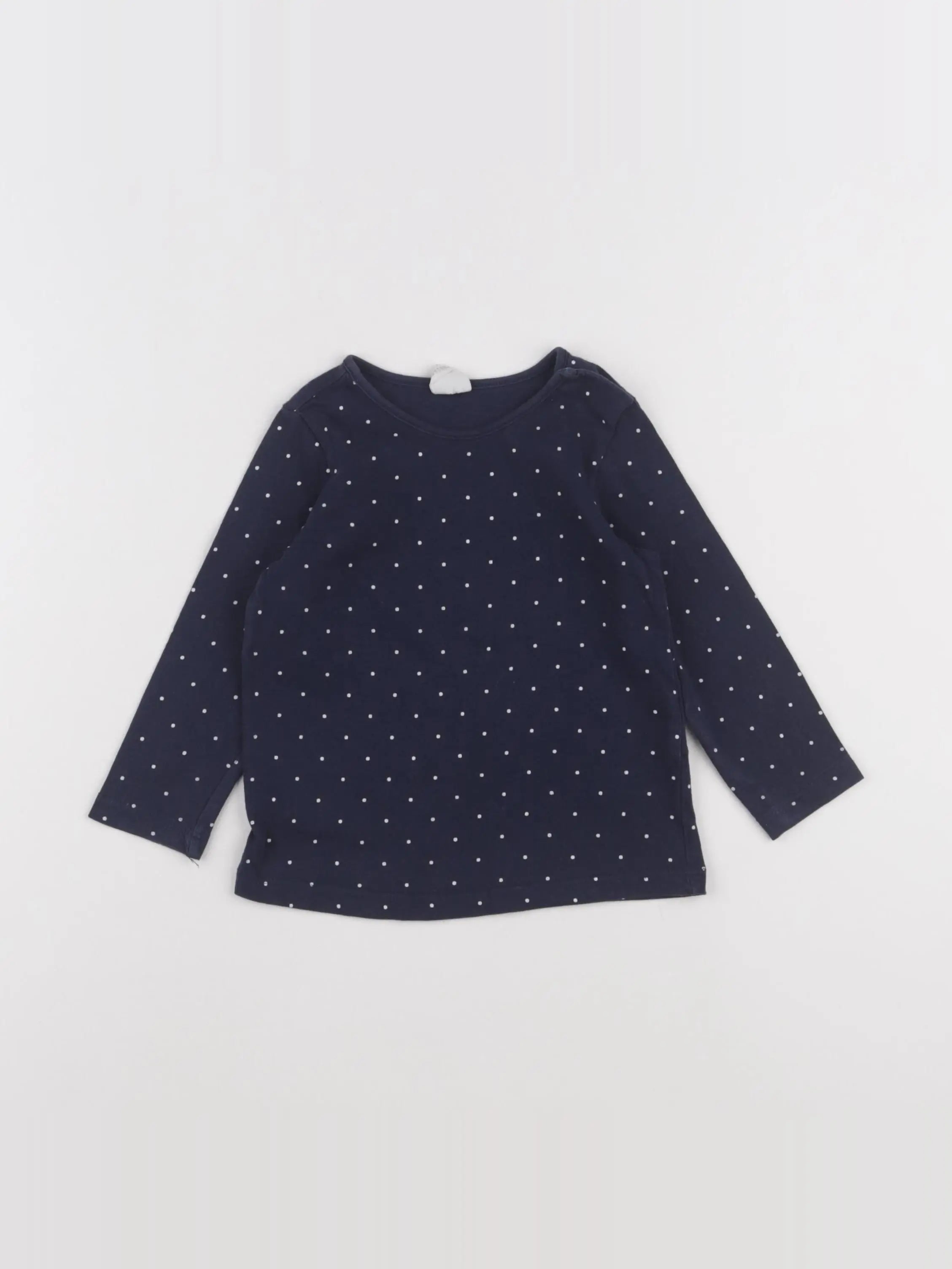 H&M - tee-shirt bleu - 9/12 mois