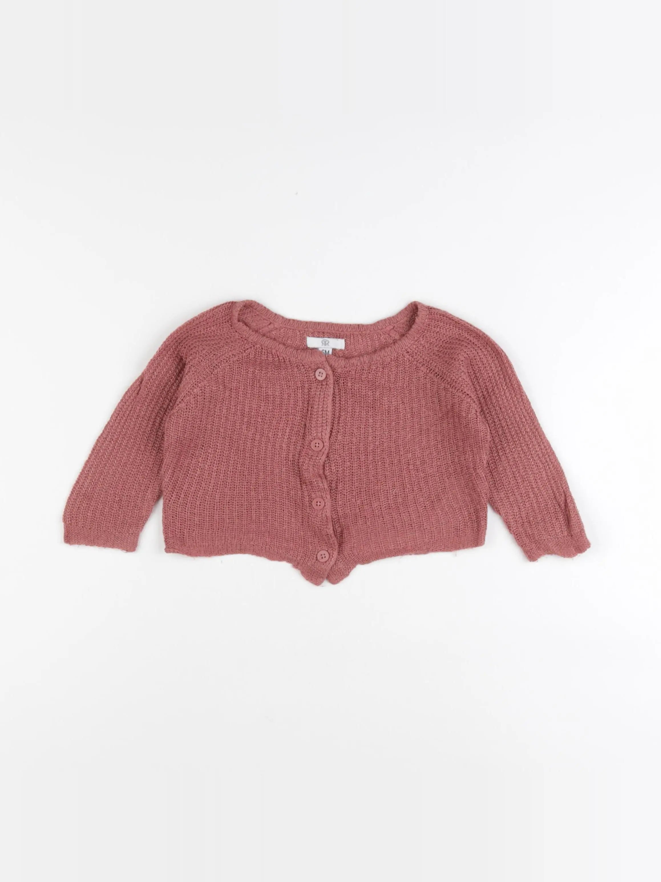 La Redoute - gilet rose - 6 mois