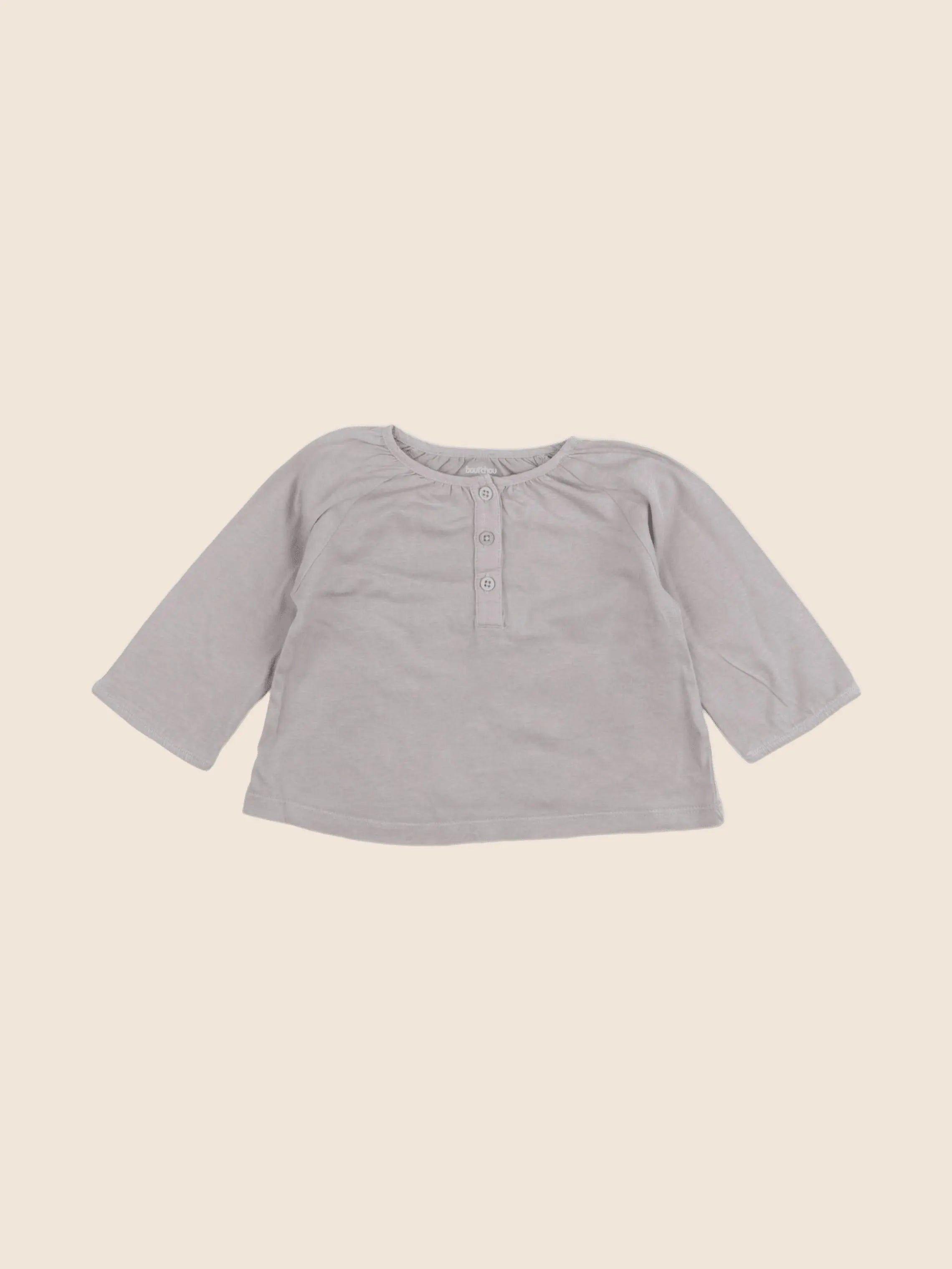 Boutchou - blouse gris - 6 mois