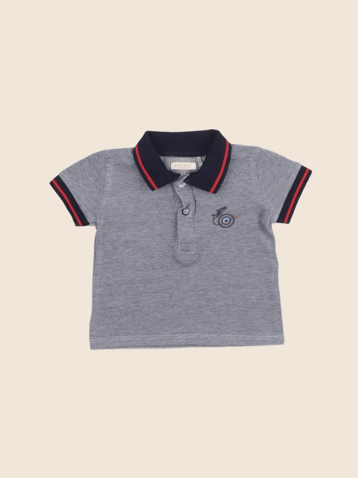 IKKS - polo gris - 6 mois