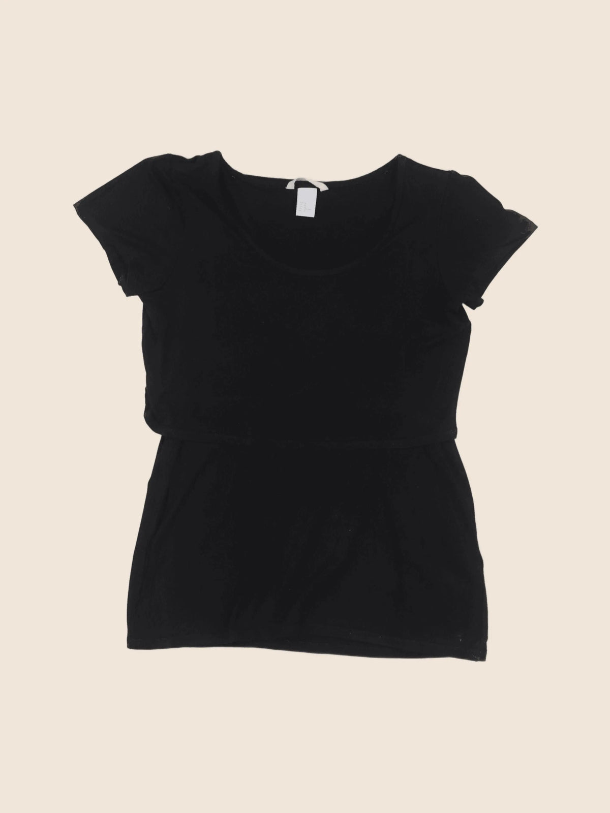 H&M - tee-shirt grossesse noir - m