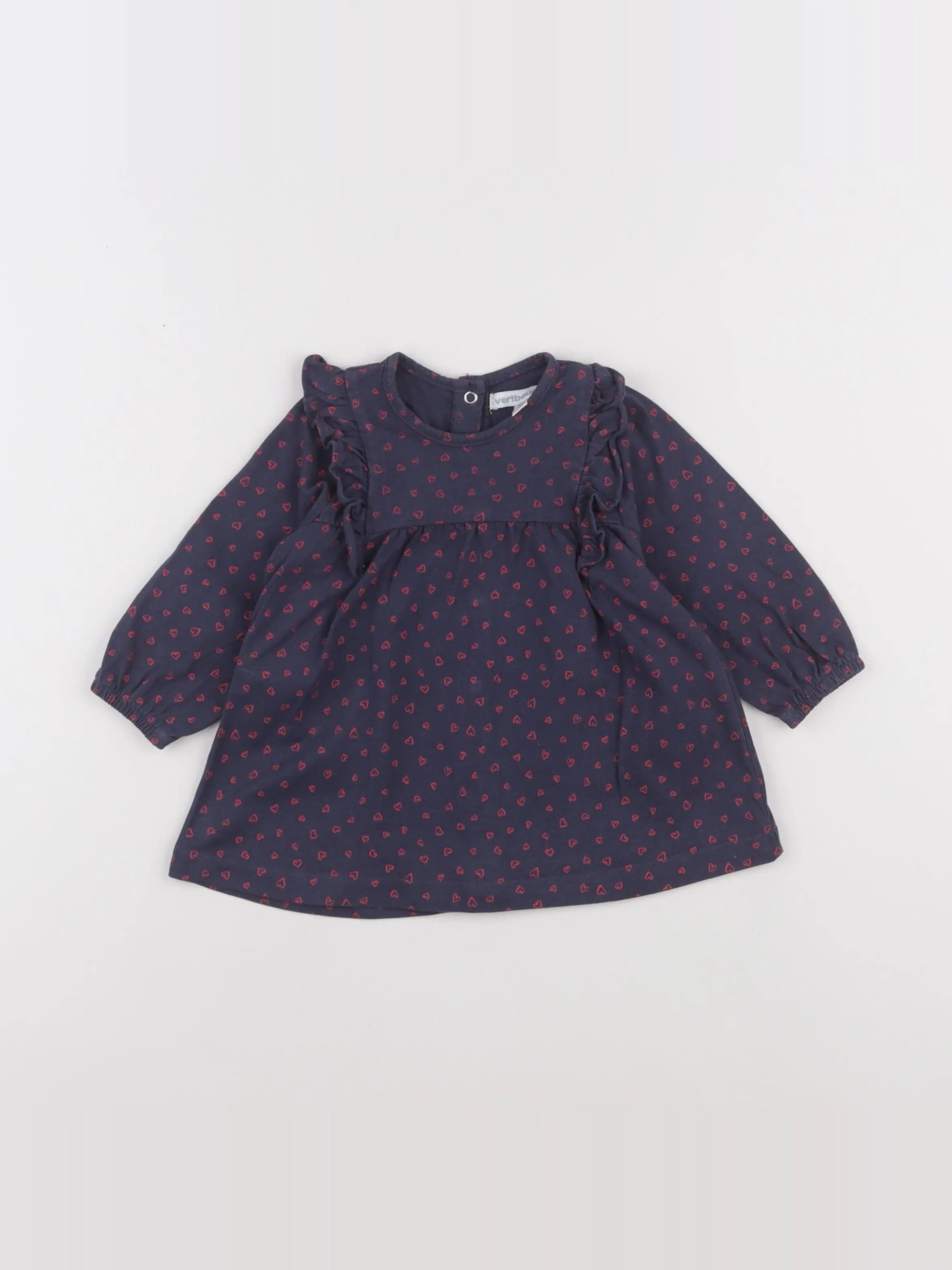 Vertbaudet - robe bleu - 6 mois