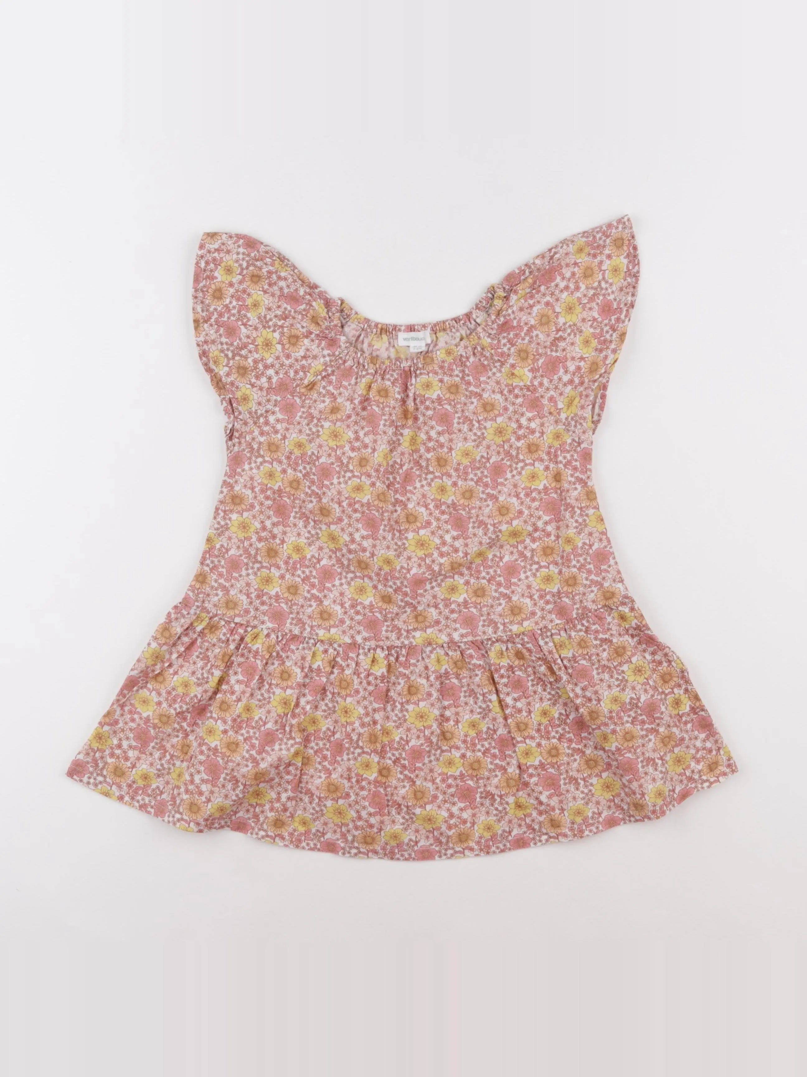 Vertbaudet - robe multicolore - 2 ans