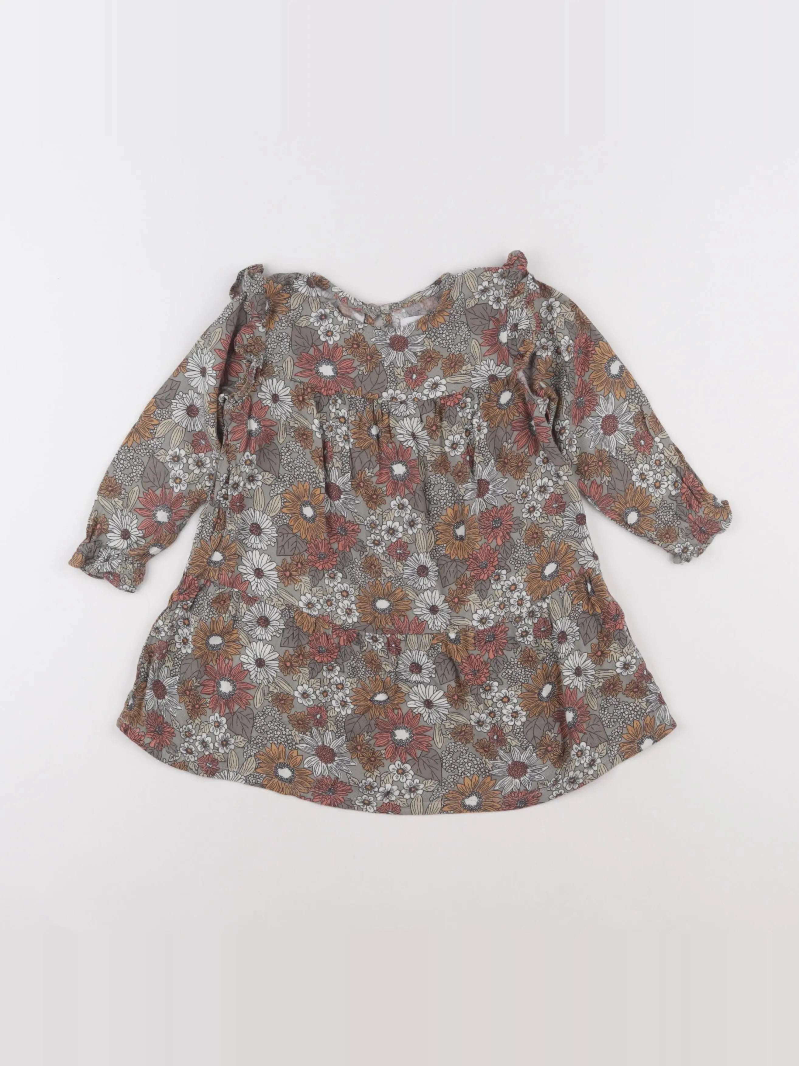 Vertbaudet - robe multicolore - 2 ans