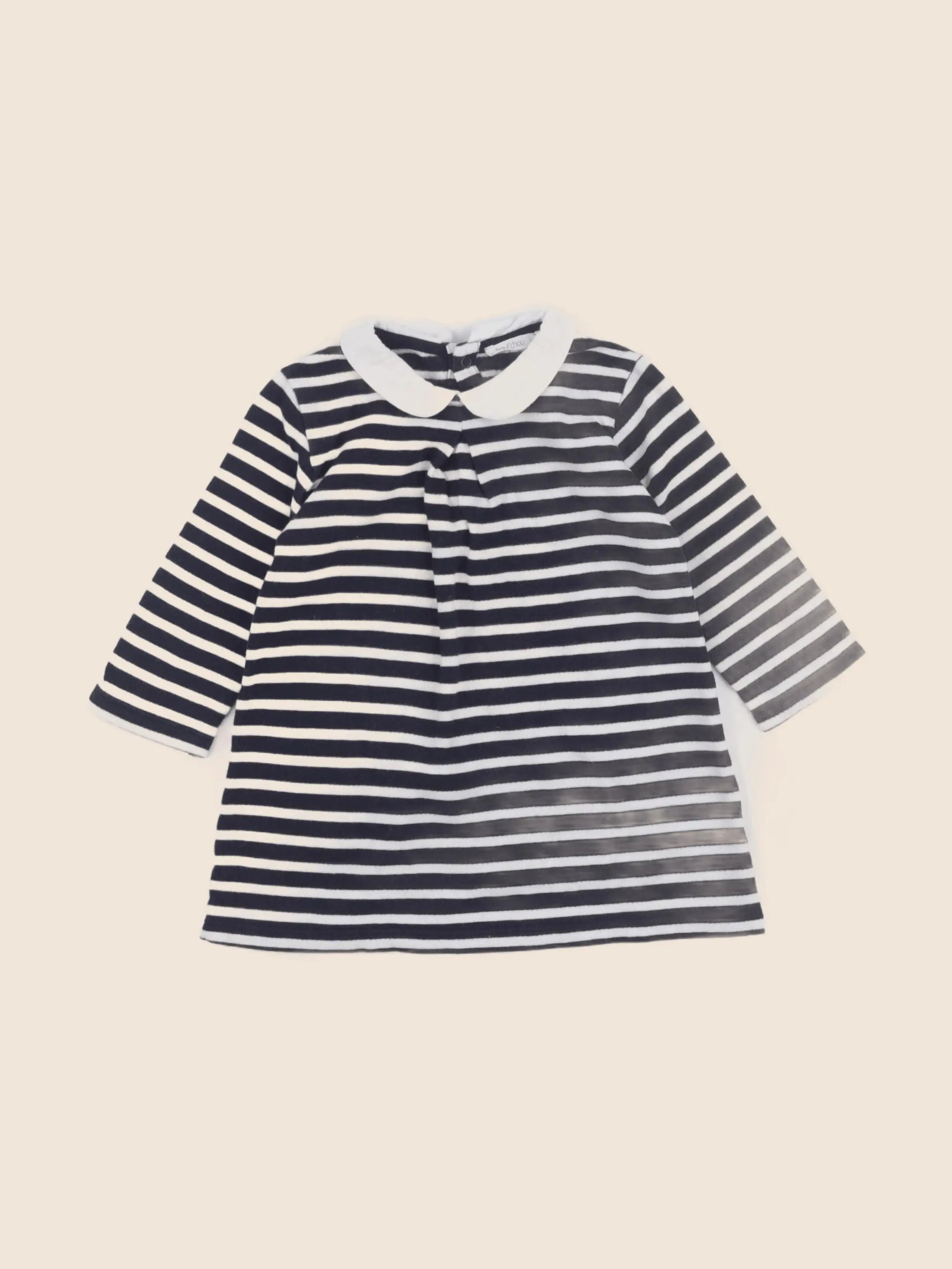 Boutchou - robe bleu - 12 mois