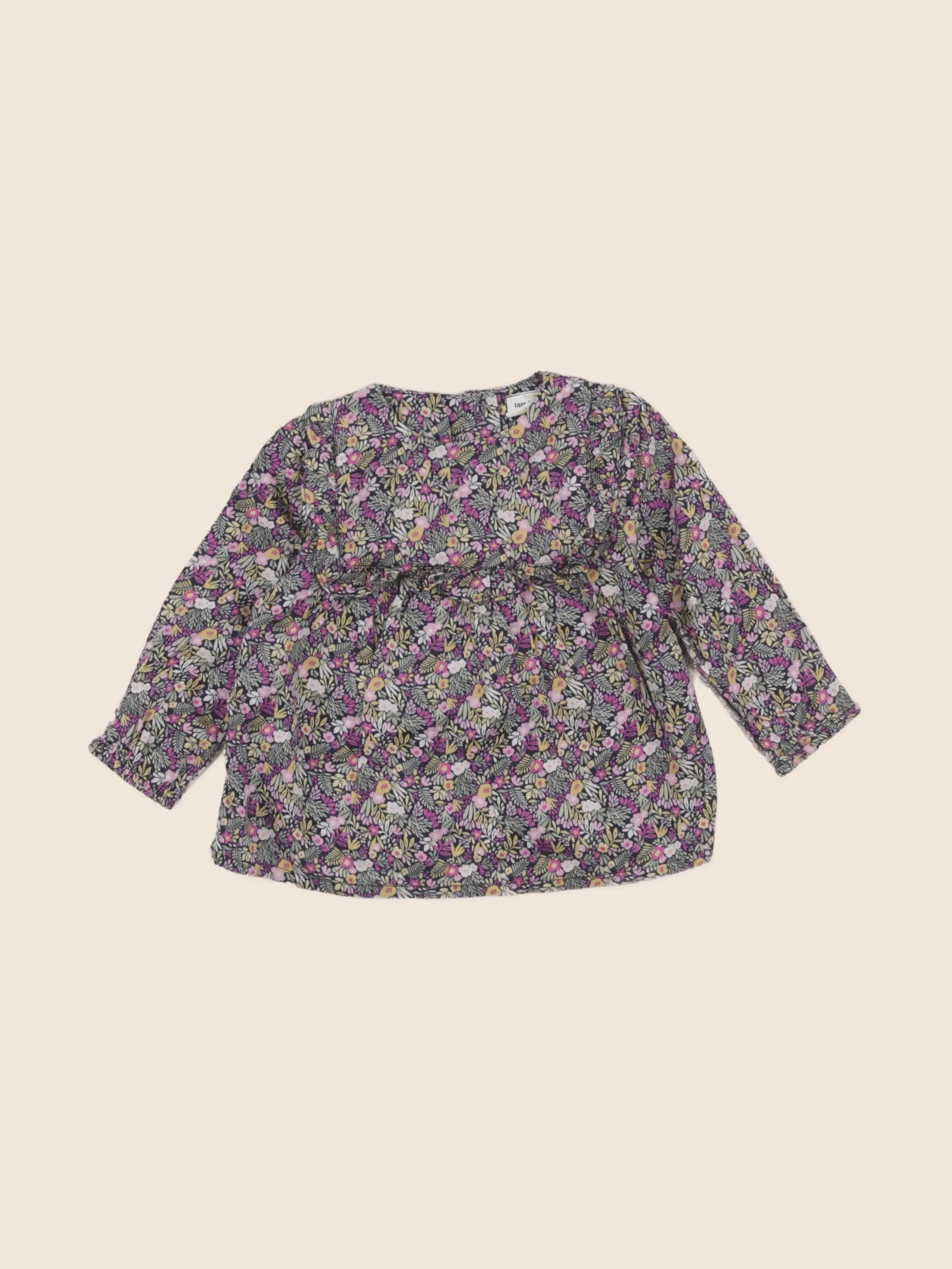 Tape à l'oeil - blouse bleu - 12 mois