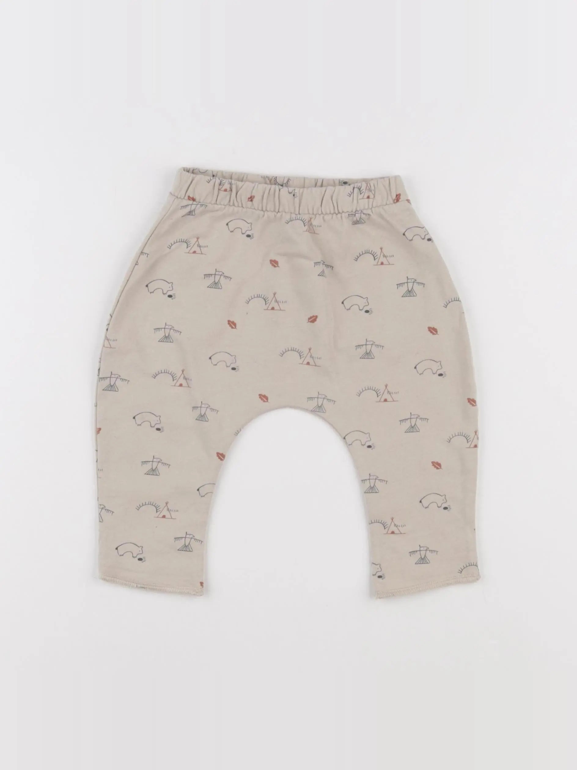 Vertbaudet - jogging beige - 3 mois