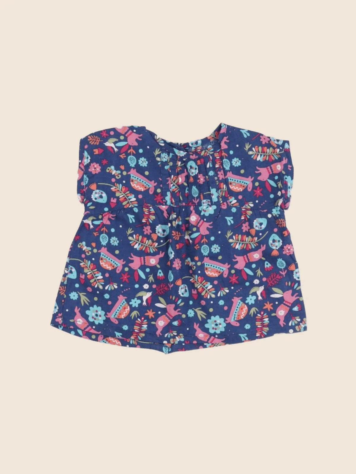 Vertbaudet - blouse bleu - 3 mois