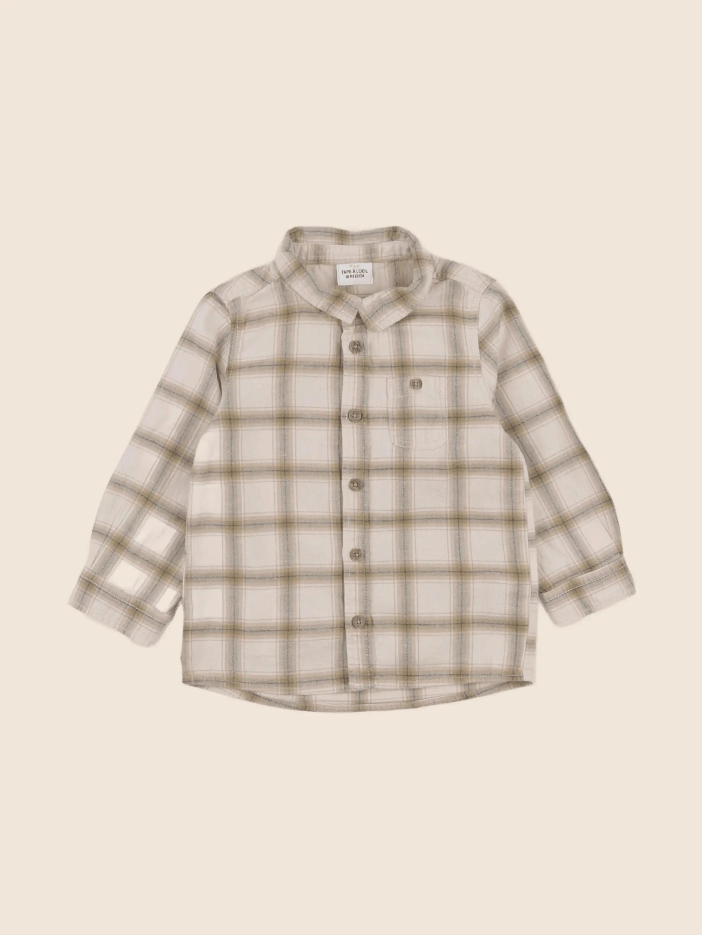 Tape à l'oeil - chemise beige - 18 mois