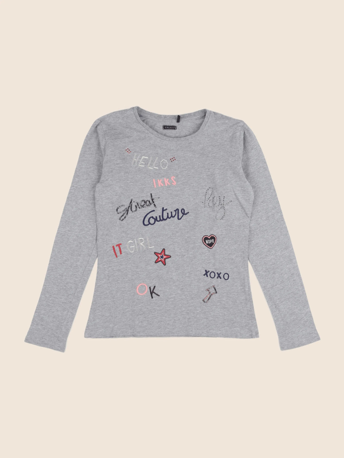 IKKS - tee-shirt gris - 12 ans