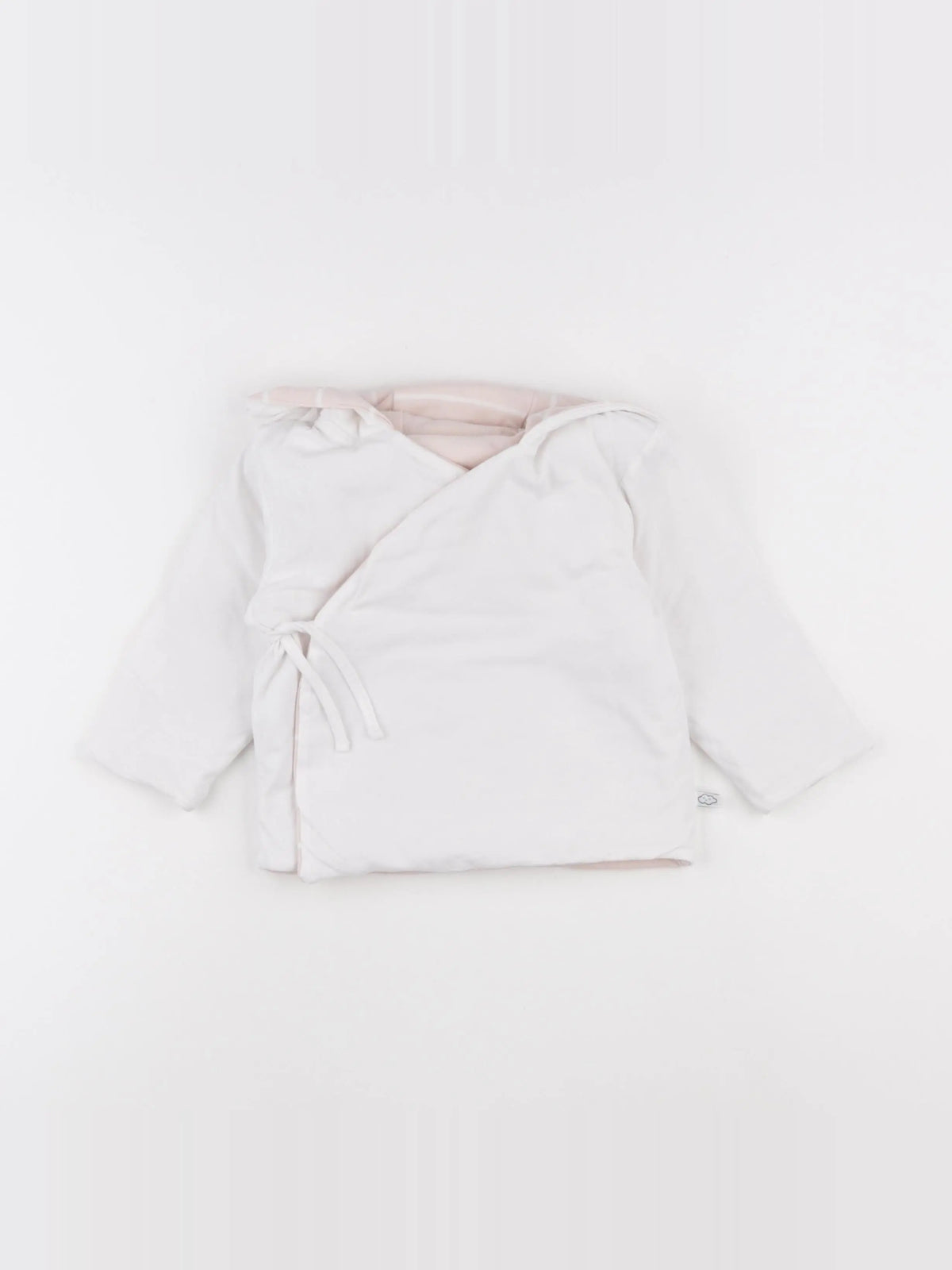 Vertbaudet - veste blanc, rose - 12 mois